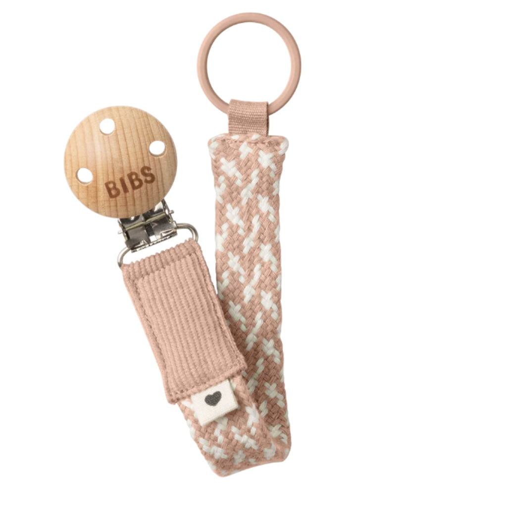 BIBS Baby Pacifier Clip - Soft Silicone Dummy Holder with Secure Fastening for Infants & Toddlers - Perfect for Strollers, Car Seats & Baby Carriers