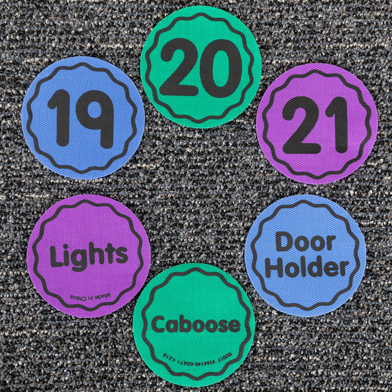 Really Good Stuff Carpet Mark-Its - 36 Pack Classroom Carpet Markers with Numbers, 4