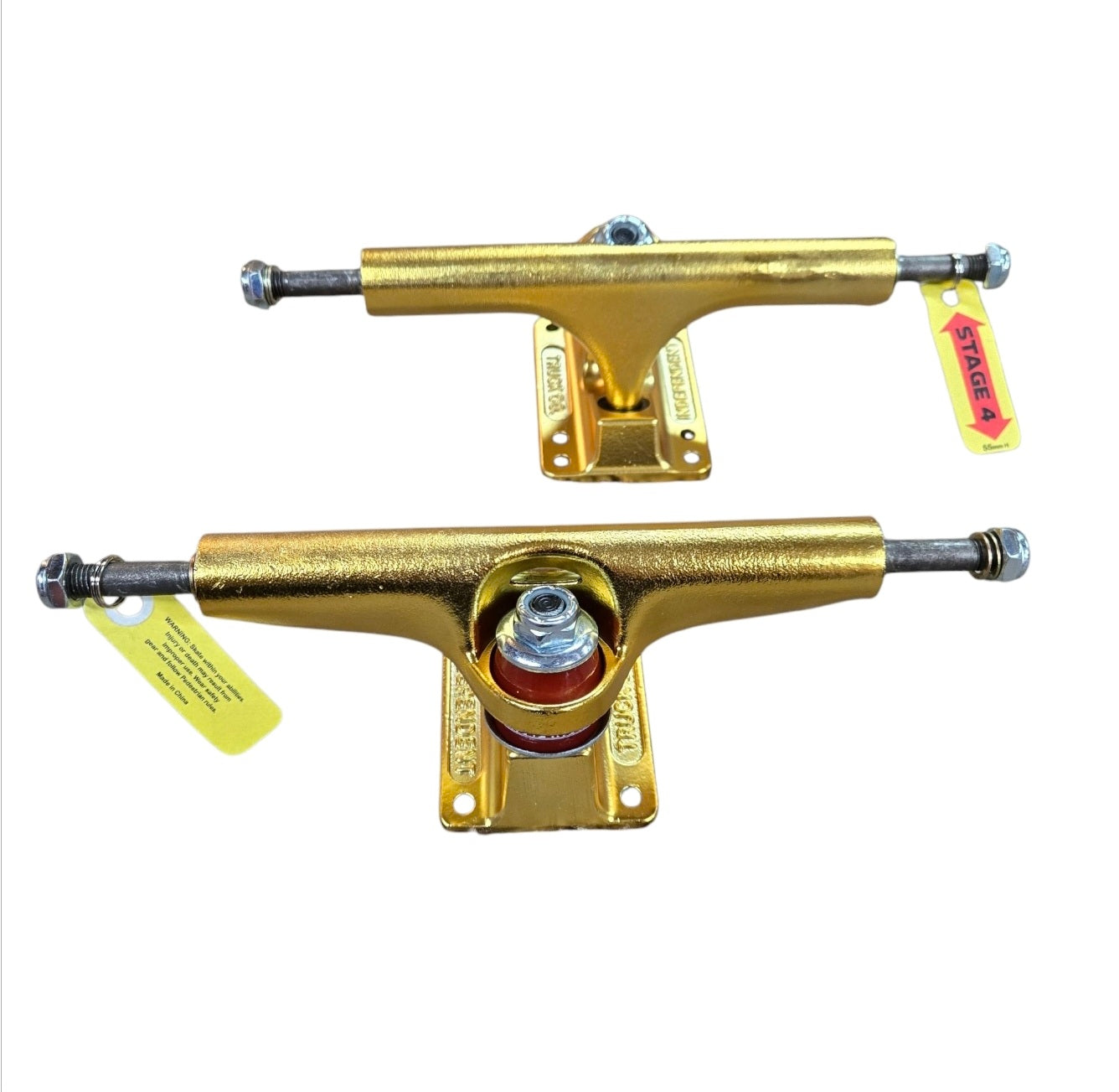 Premium Independent STAGE 4 (FW) Skateboard Trucks - Gold 166mm (9.0