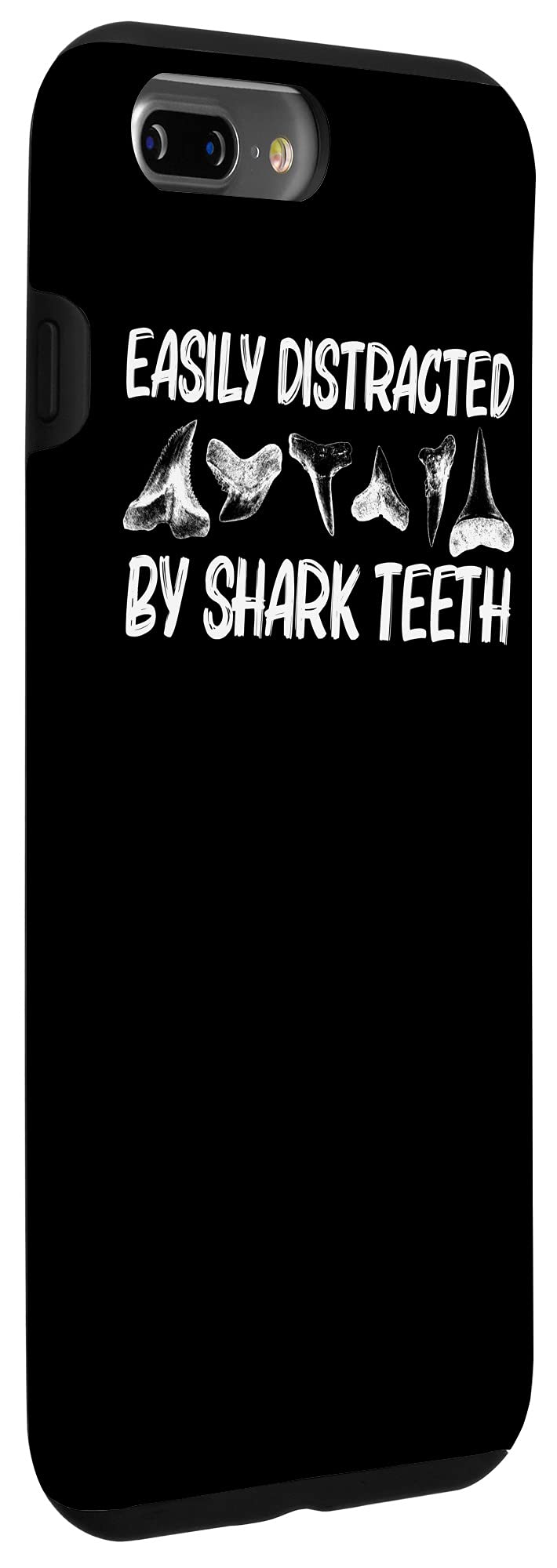 Funny Shark Teeth iPhone 7 Plus/8 Plus Case - Durable Protective Cover for Men & Women - Perfect Gift for Animal Lovers & Fossil Hunters - Great for Outdoor Adventures, Beach Trips & Daily Use