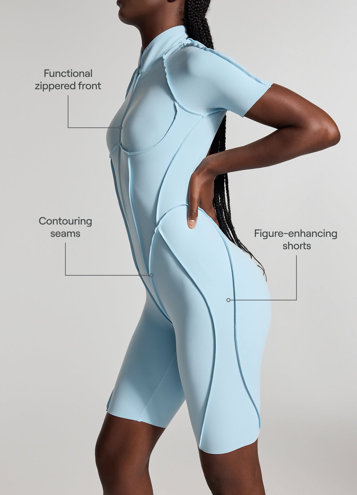 Stylish & Comfortable Women's Shorts Catsuit - Perfect for Yoga, Dance & Workout | Trendy One-Piece Outfit for Fitness & Casual Wear