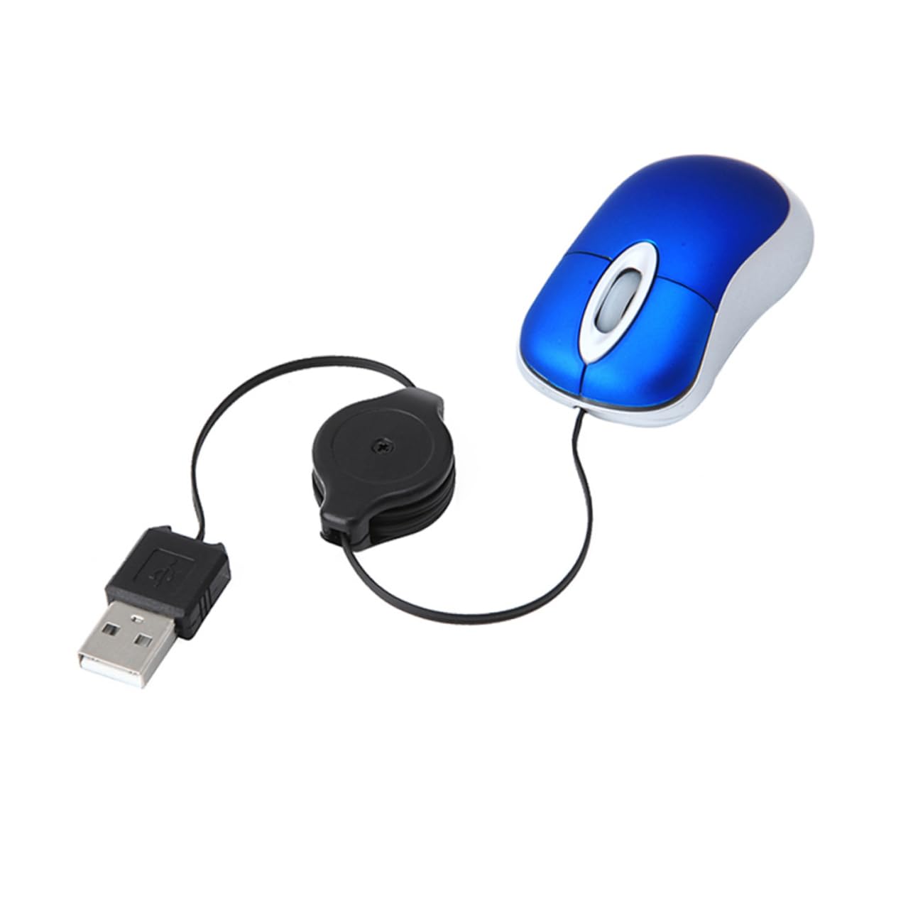 Gadpiparty 3pcs Mini USB Wired Mouse - Mute, Retractable Cable, Compact Design for Laptop, Travel & Office Use