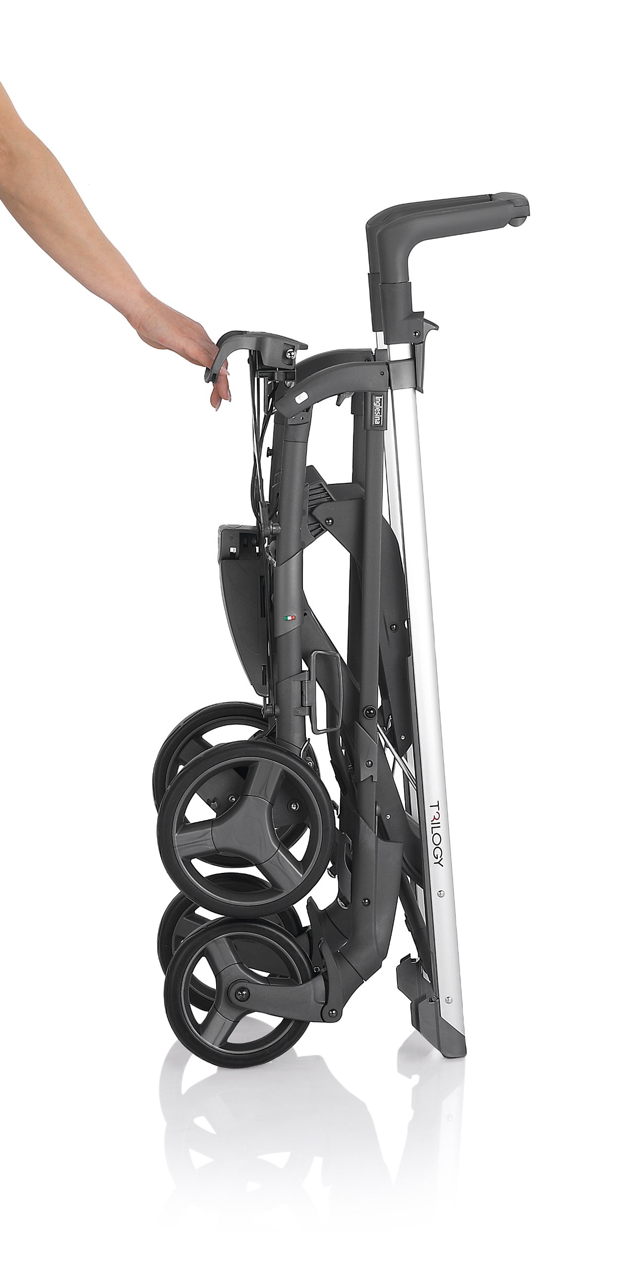 Inglesina USA Trilogy Stroller - Lightweight Compact Travel Stroller for Babies & Toddlers, Black | Perfect for City Walks, Shopping & Air Travel