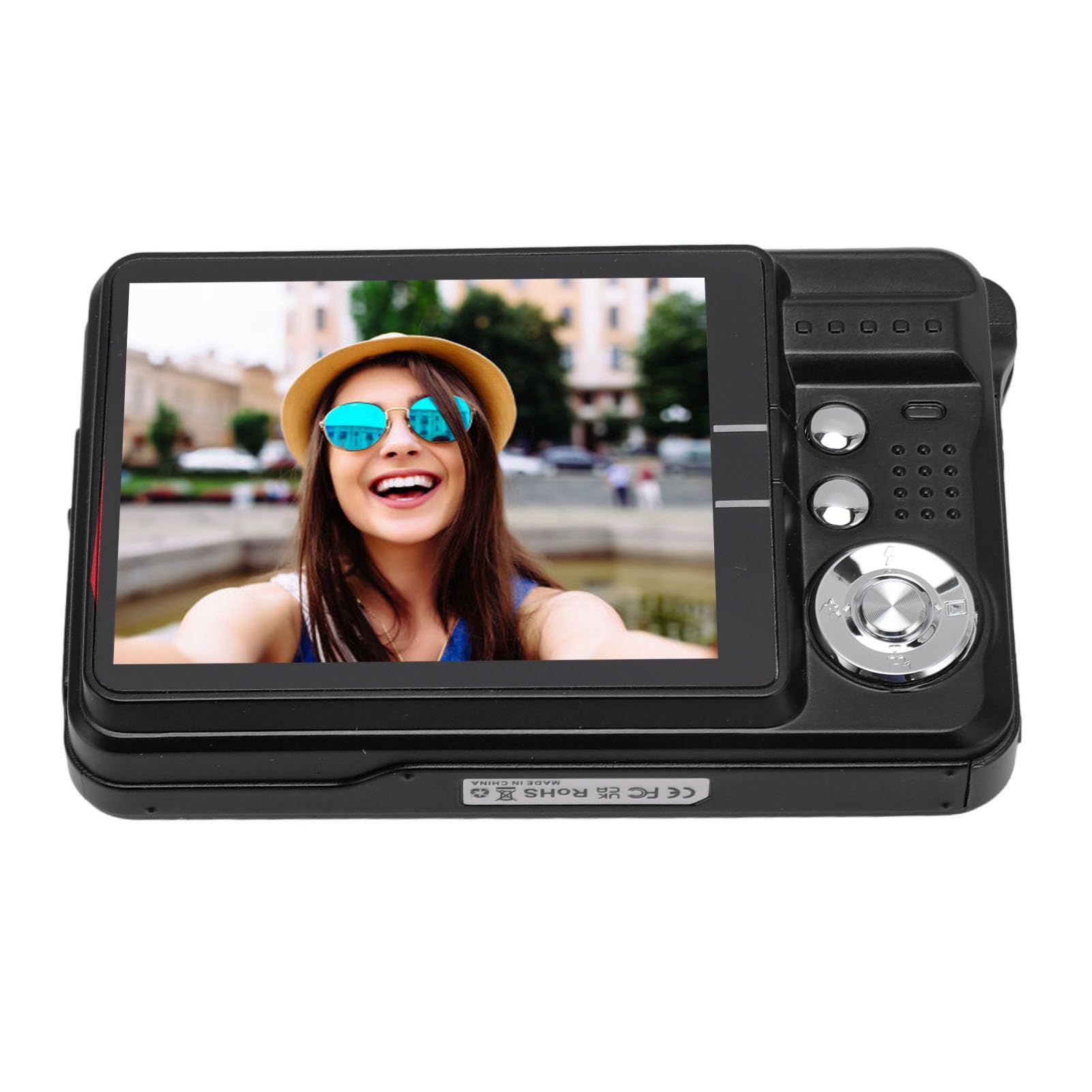 4K Digital Camera with 8X Zoom & 48MP HD - 2.7 Inch Screen Compact Photography Camera for Teens and Kids (Black) - Perfect for Travel, Vlogging, and Outdoor Adventures