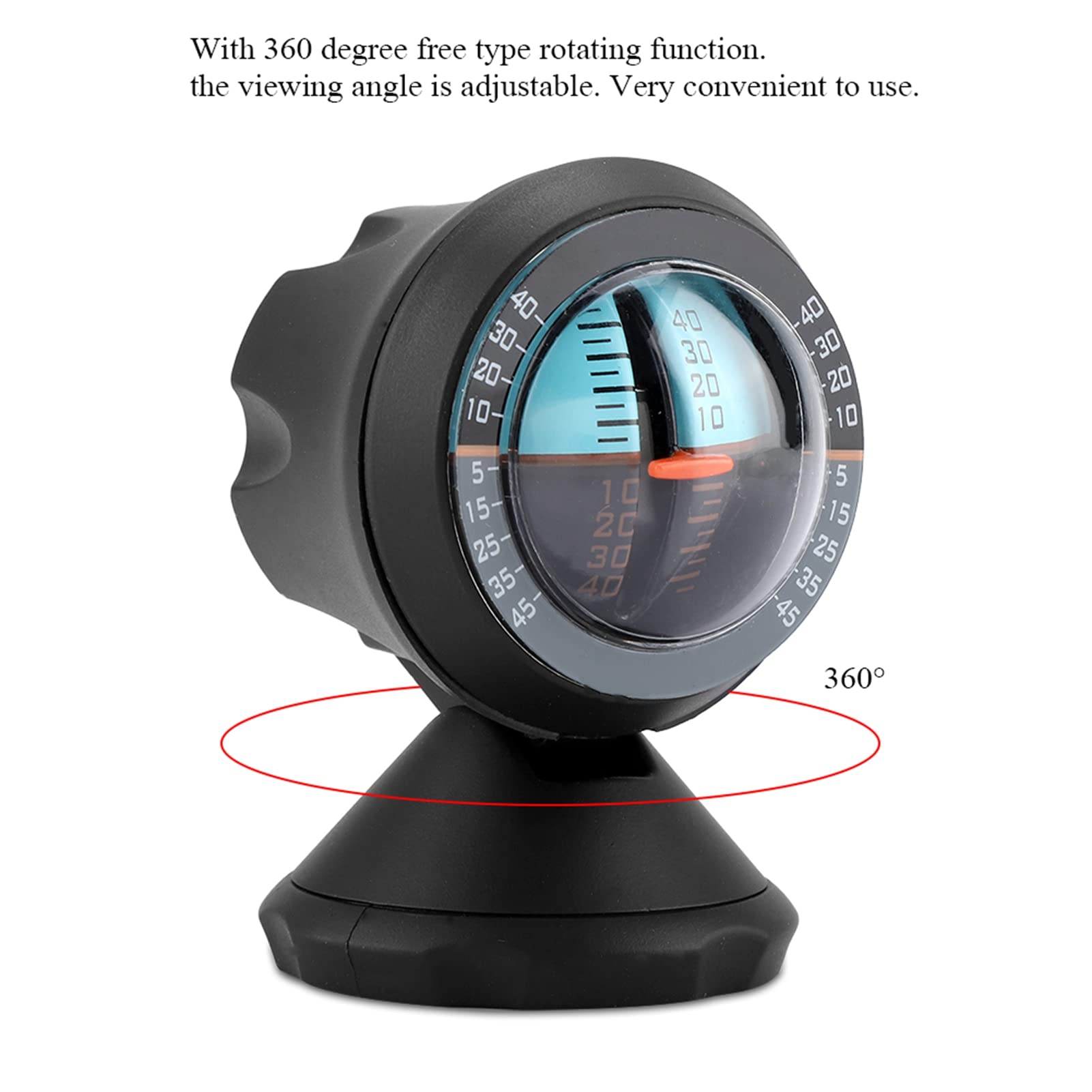 FIYO Digital Car Inclinometer & Tilt Gauge with Compass - Dashboard Mounted Level Indicator for Off-Road Vehicles, SUVs, Trucks - Essential Road Safety Instrument for Adventure & Daily Driving