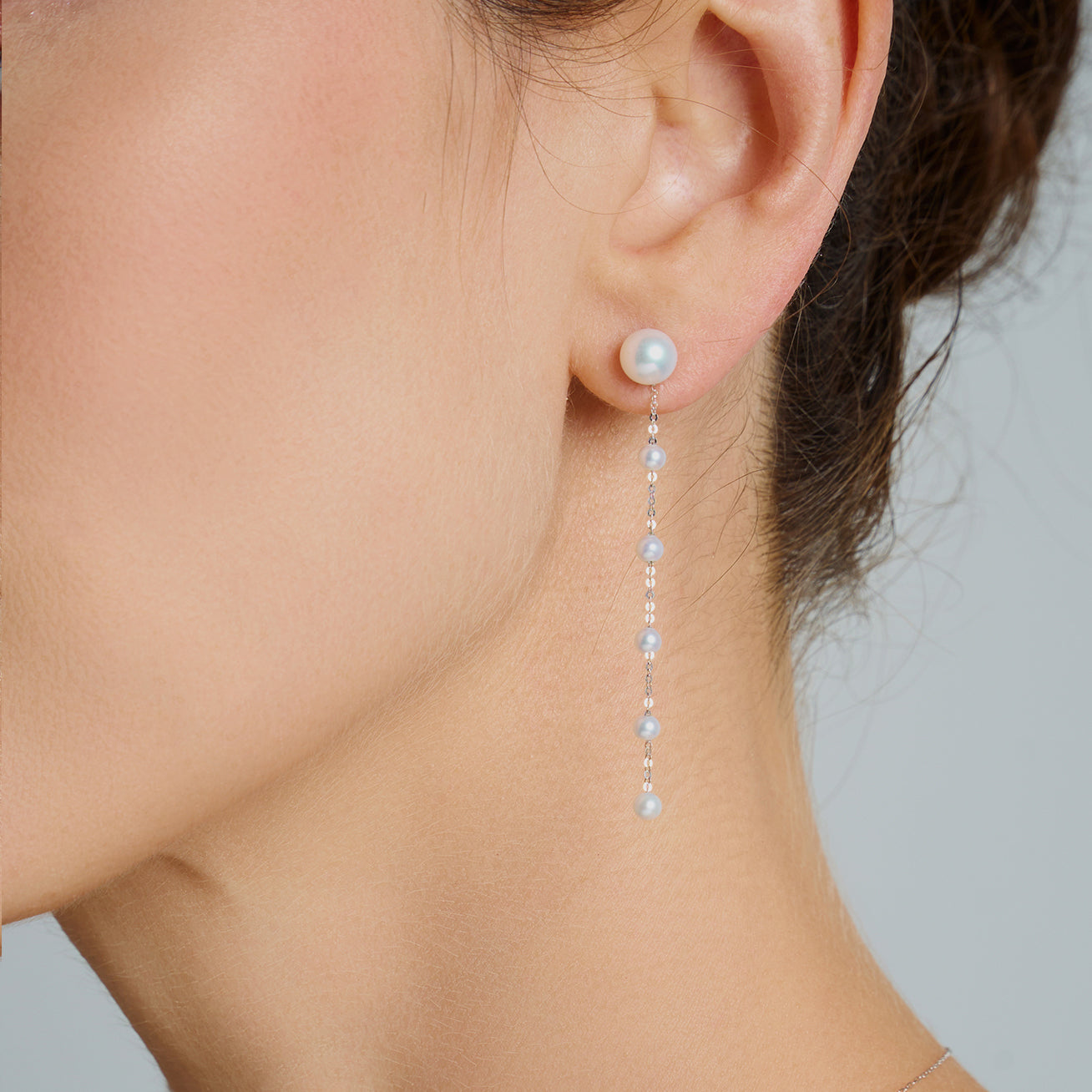 18K Gold Freshwater Pearl Earrings for Women - Elegant Stud Earrings with AAA Quality Pearls - Perfect for Weddings, Parties & Everyday Wear (KE00242)