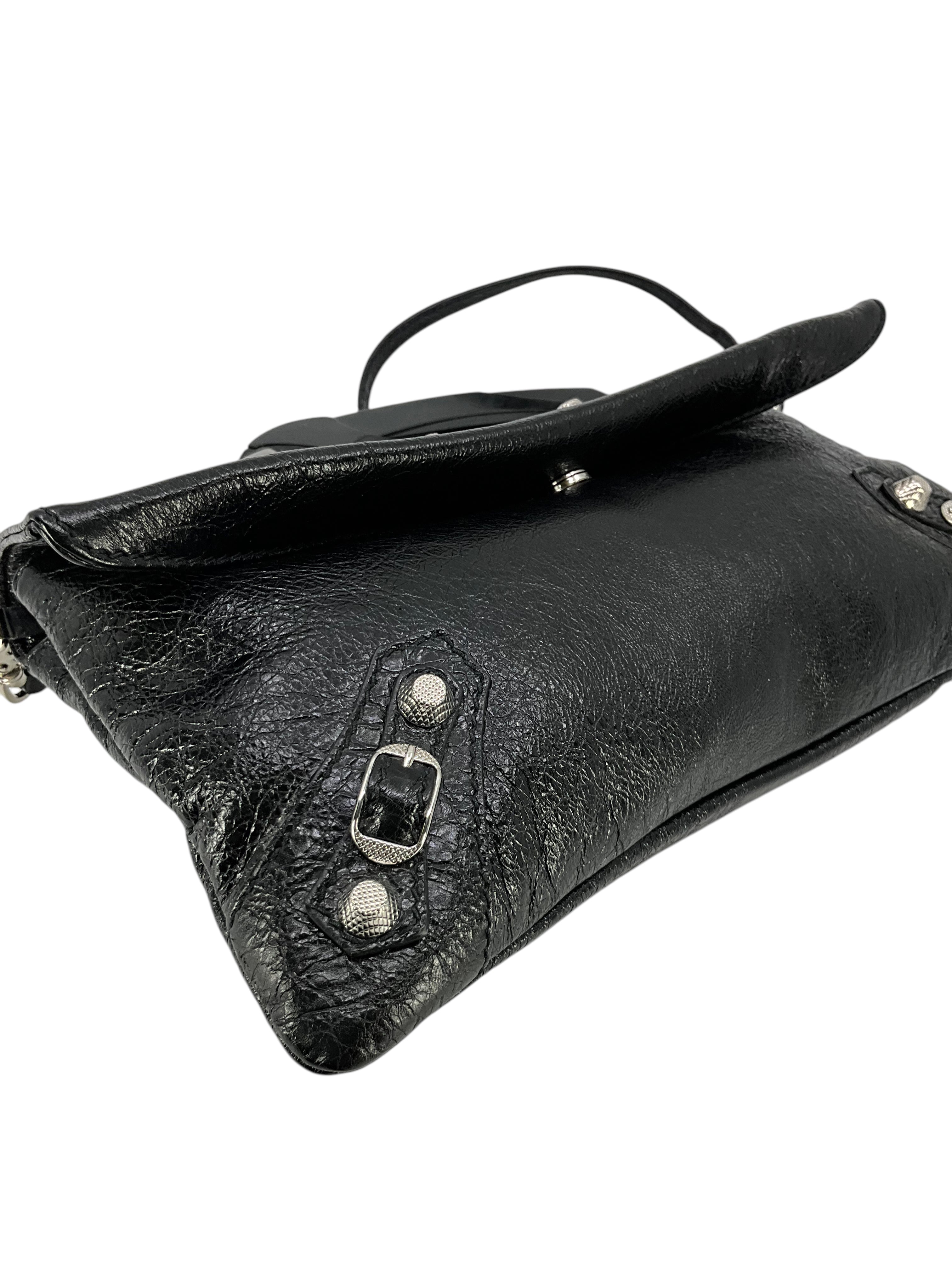 BALENCIAGA Agneau Giant 12 Envelope Strap Clutch Bag - Luxury Designer Handbag for Women, Evening Party & Special Occasions