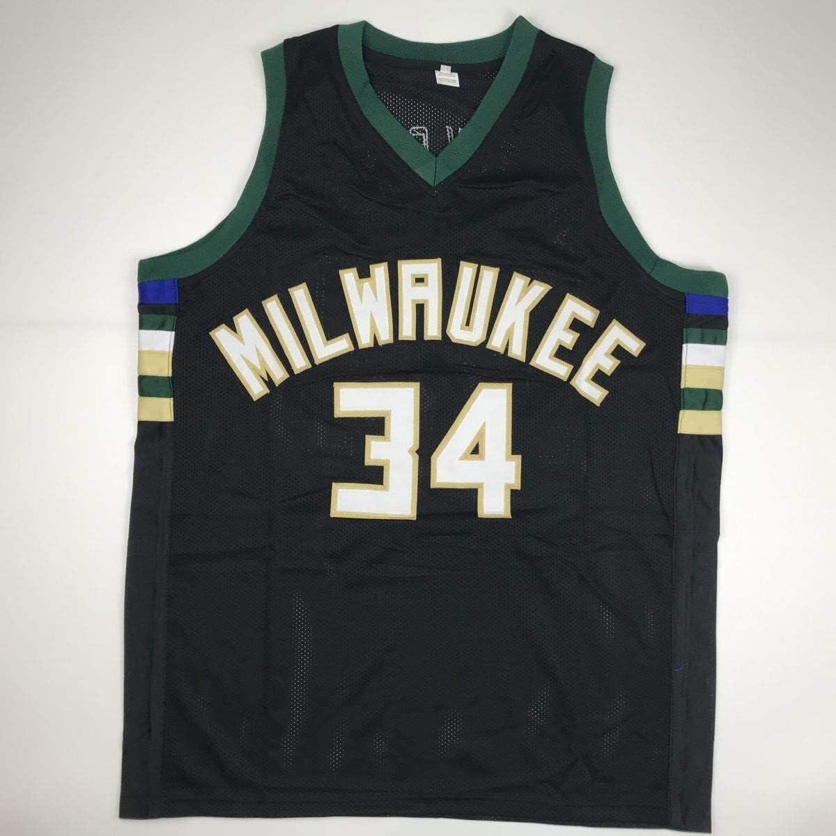 Authentic Signed Giannis Antetokounmpo Milwaukee Bucks Black Basketball Jersey with JSA COA - Perfect for Collectors, Sports Memorabilia Fans & Game Day Outfits