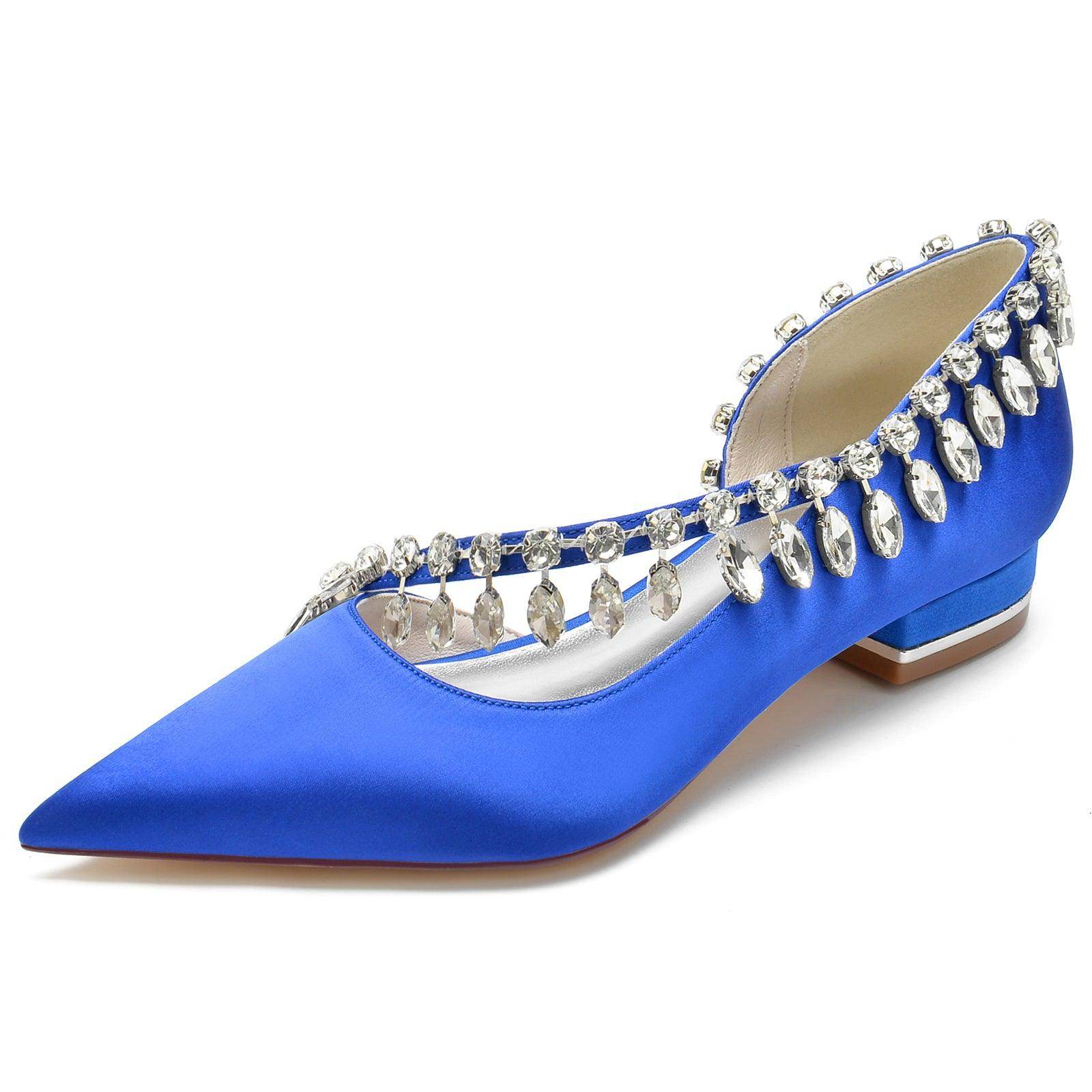 Flat Heel 2.5cm Silk-Like Comfortable Shoes CK0257 - Perfect for Office Wear, Casual Outings & Special Occasions