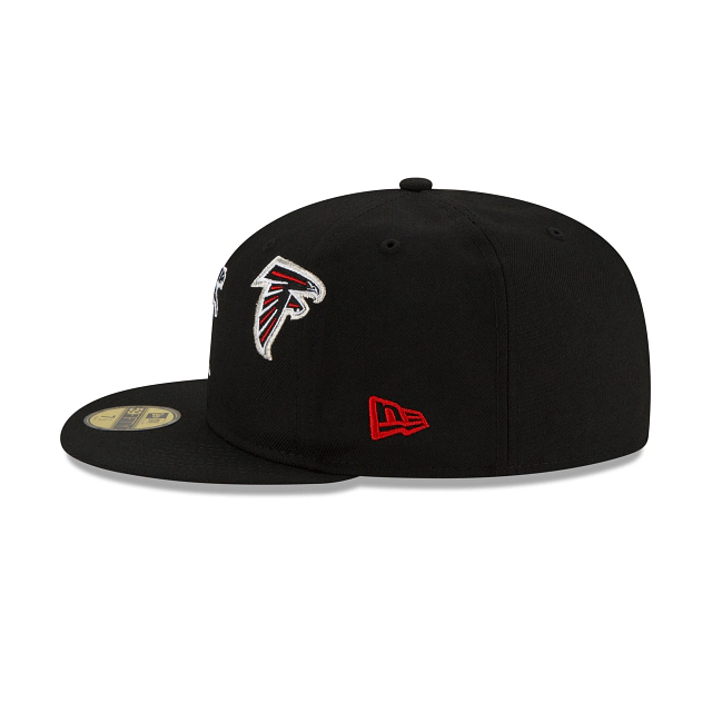 Atlanta Falcons Just Don Black NFL 59FIFTY Fitted Hat for Men - Official Licensed Snapback Cap for Football Games & Streetwear Fashion