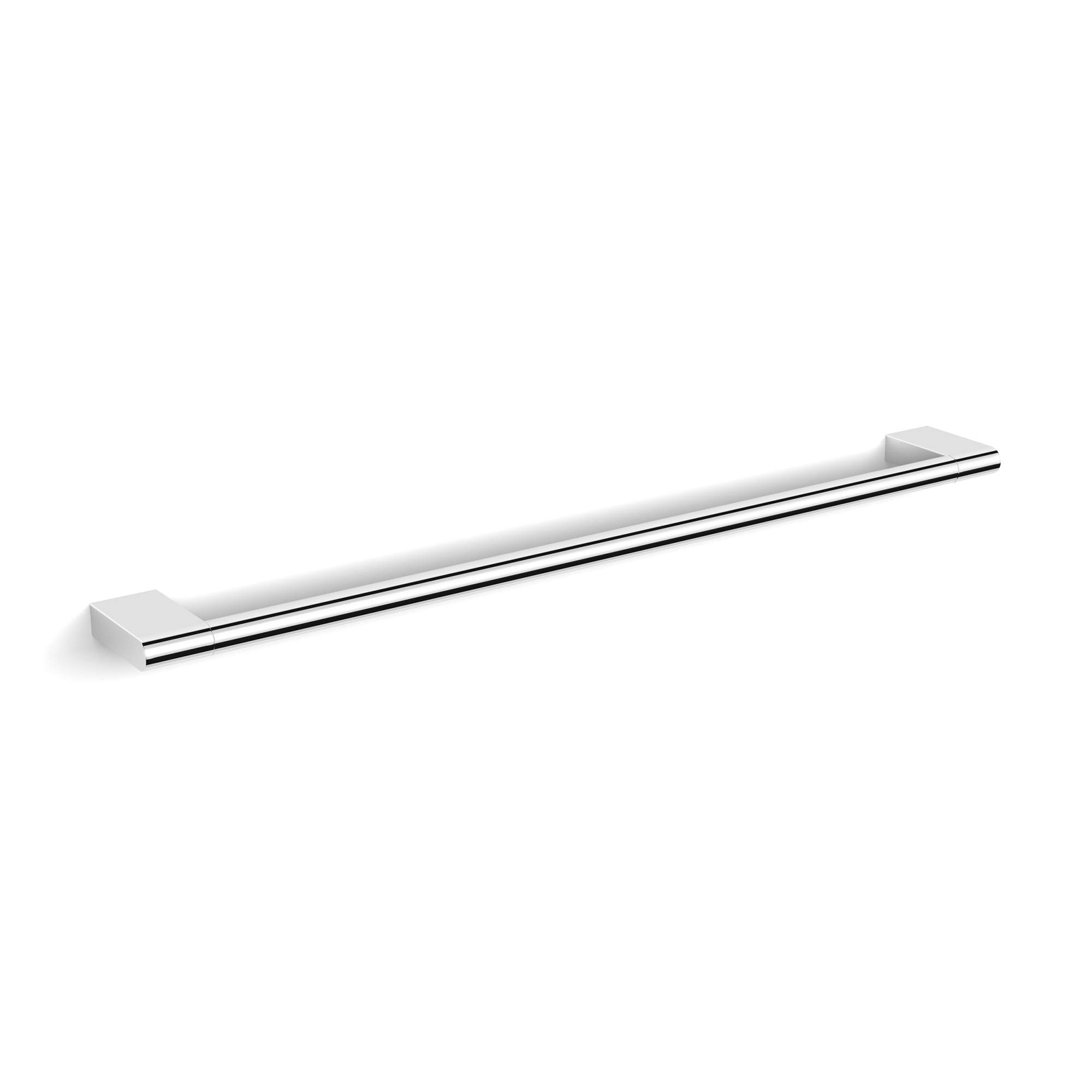 Ice WSBC 29012 CR 24-Inch Polished Chrome Towel Bar - Bathroom & Kitchen Towel Holder for Stylish Home Decor