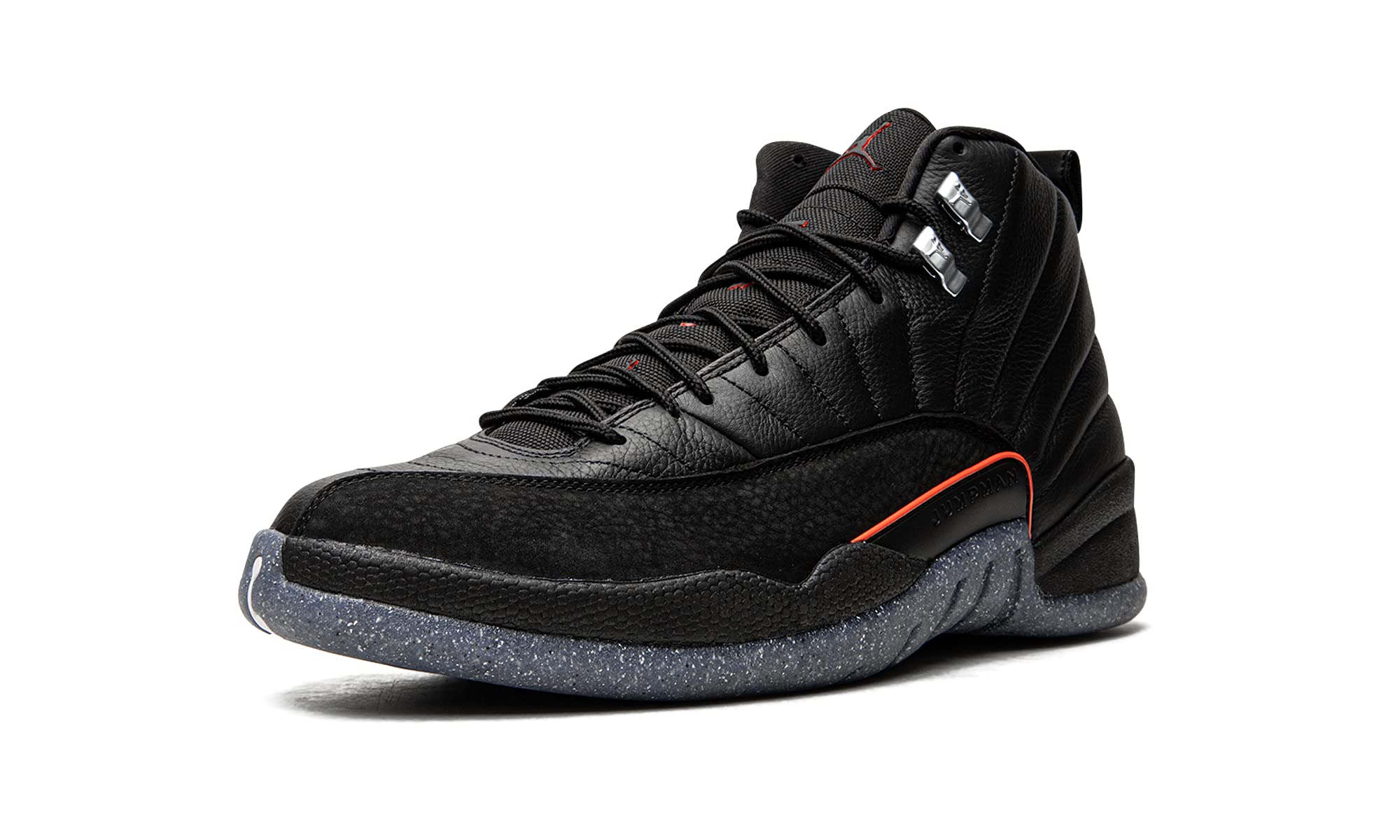 Nike Men's Air Jordan 12 Retro Utility Sneakers - Black/Black/Bright Crimson/White - Size 8.5 | Basketball Shoes for Men, Streetwear Fashion & Casual Wear