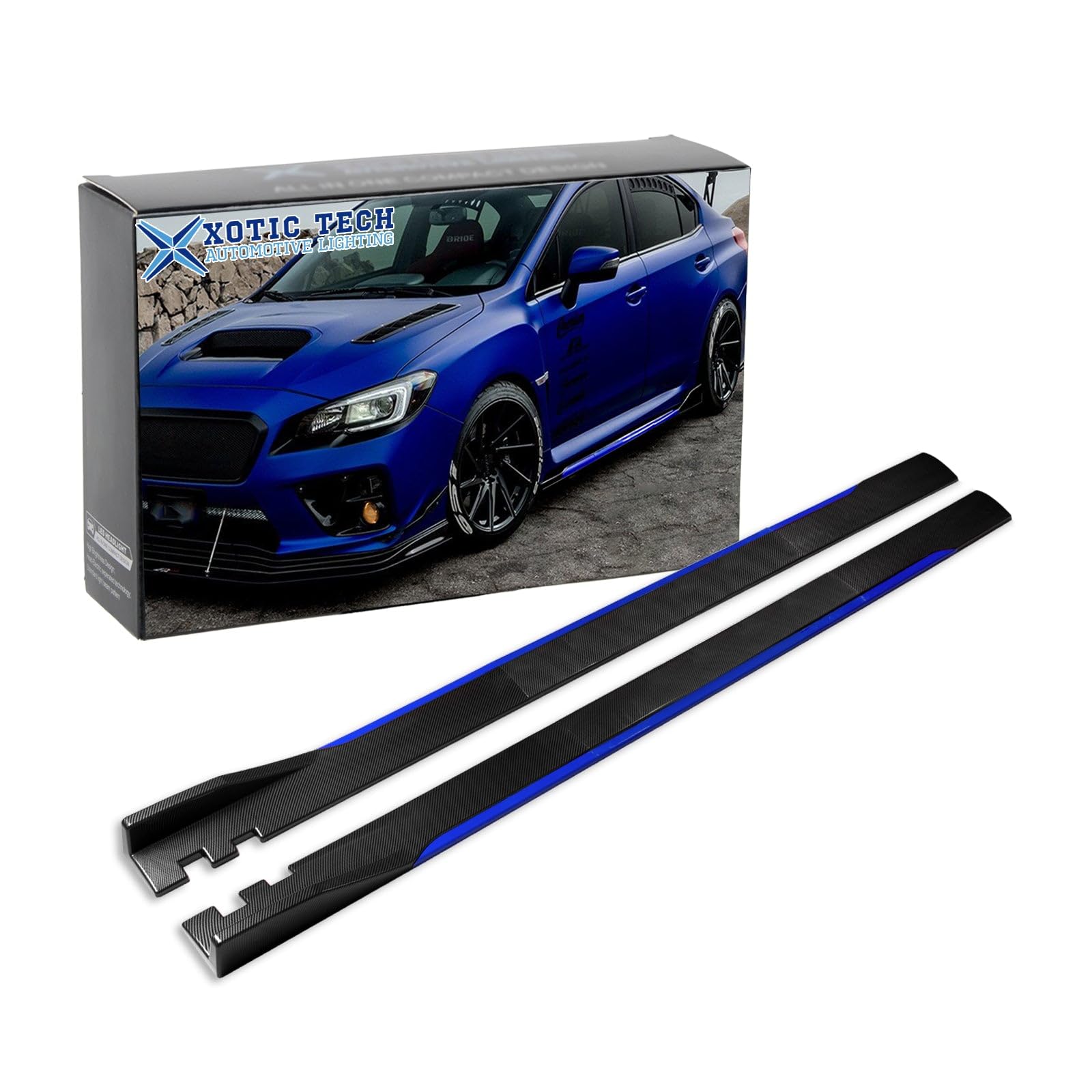 Universal Fit Car Side Skirts - Rocker Panel Protector with Splitter Winglets & Diffuser Bottom Line Extension Body Kit | Durable Protection & Stylish Upgrade for Sedans, Coupes, and Sports Cars | Perfect for Daily Driving & Car Shows