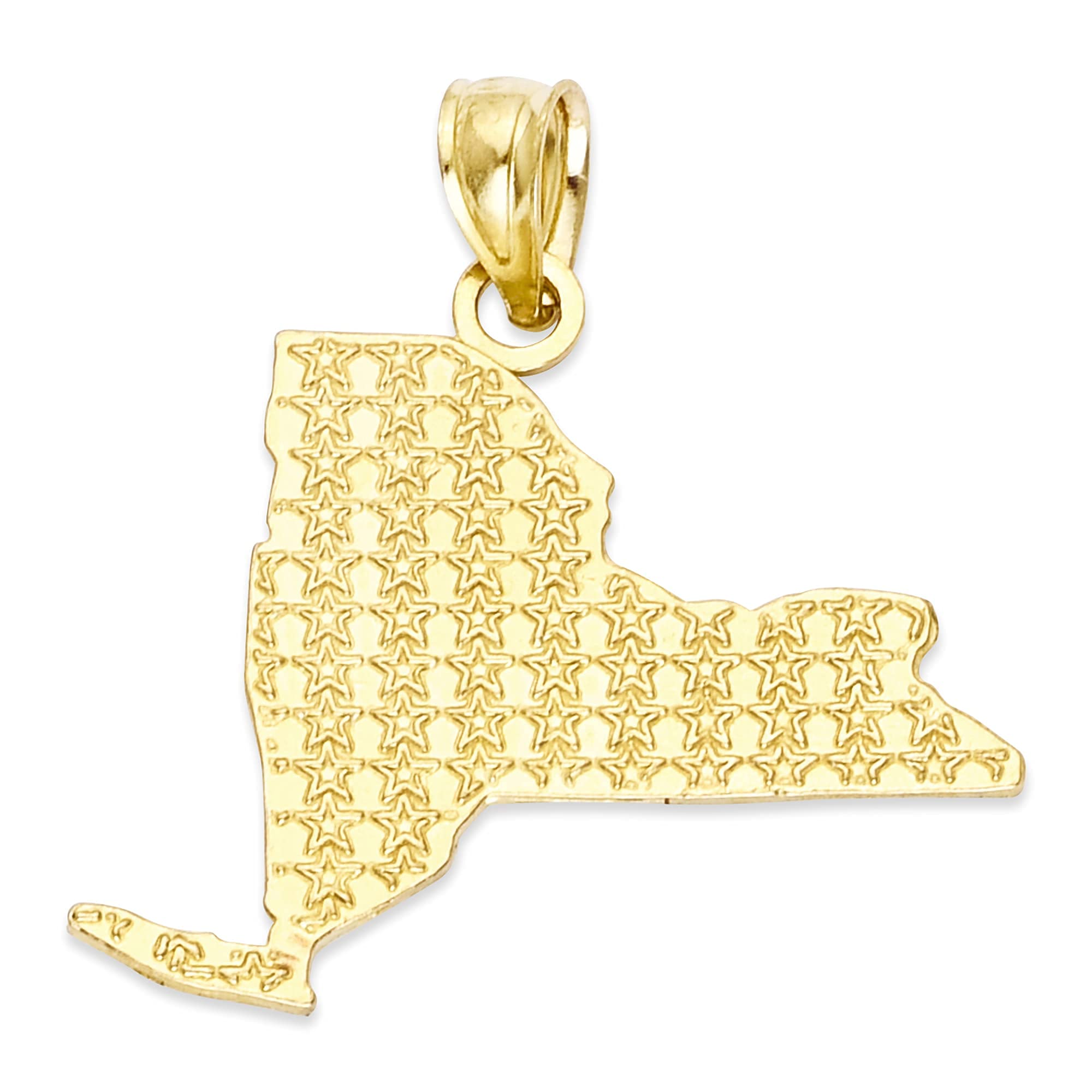 10k Solid Gold New York Pendant Necklace - Genuine Home State Jewelry for Women - Perfect USA Souvenir & Thoughtful Gift for Her - Ideal for Birthdays, Anniversaries & Travel Keepsakes