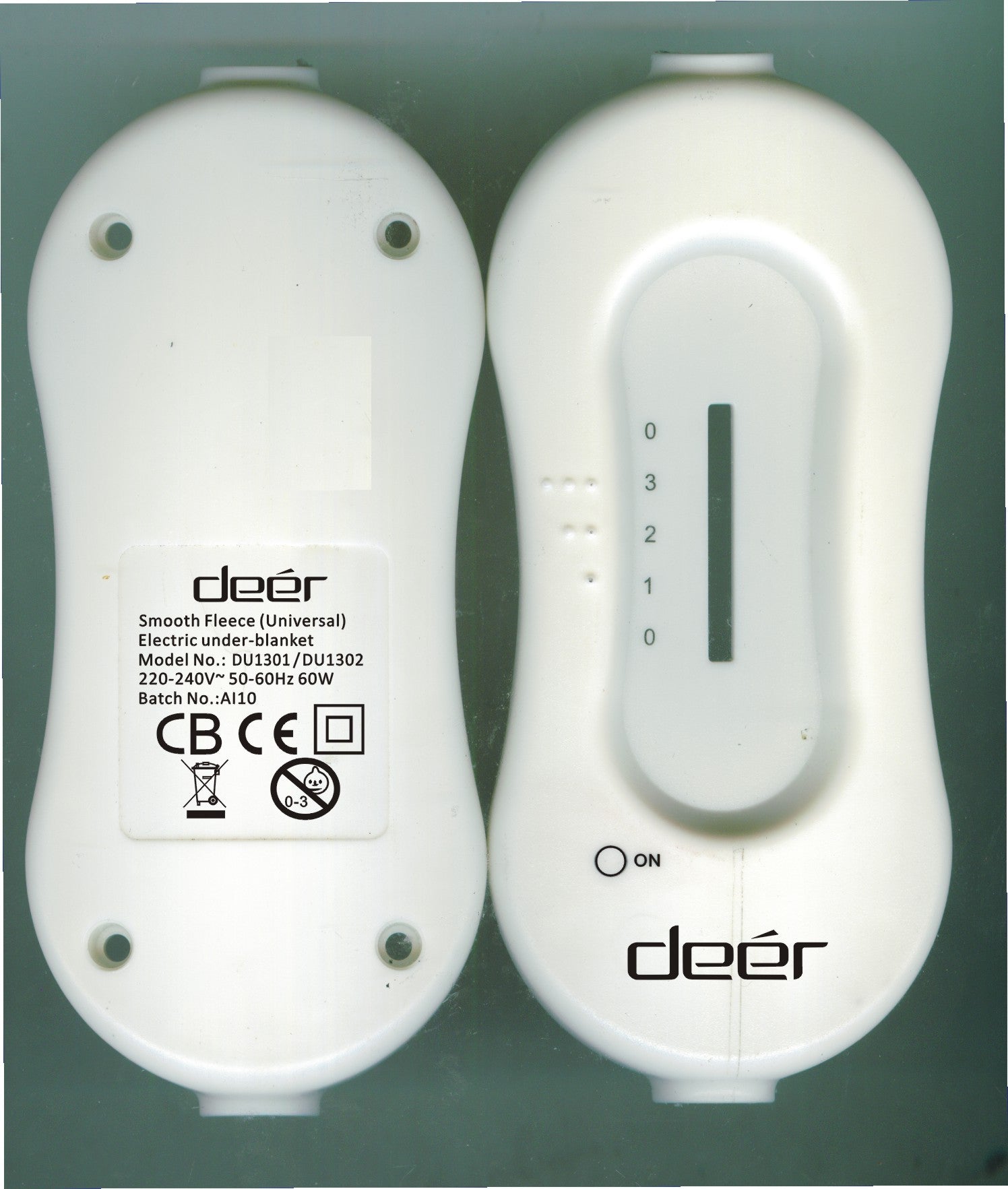 DEER DU1302 Electric Heating Blanket - Ultra Soft & Energy Efficient Heated Throw for Winter - Perfect for Home, Office & Outdoor Use