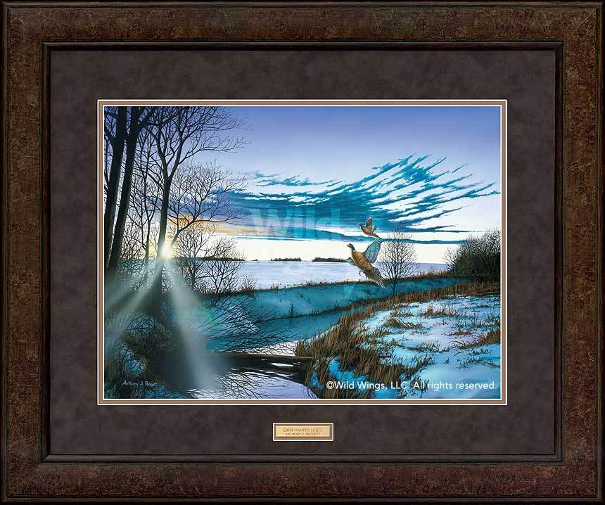GNA Premium Winter Pheasant Print - Crisp Light Artwork for Home & Office Decor | Perfect for Living Room, Bedroom, or Gift Giving