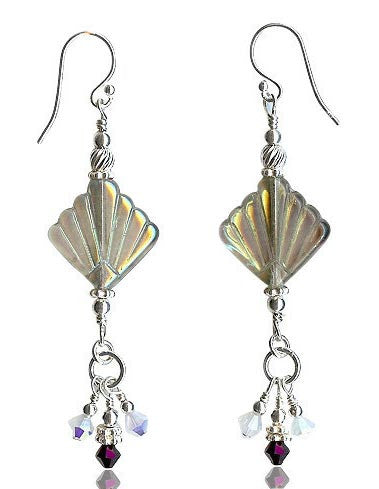 Elegant Akomeogi Garnet Opal Crystal Earrings for Women – Perfect for Weddings, Parties & Special Occasions