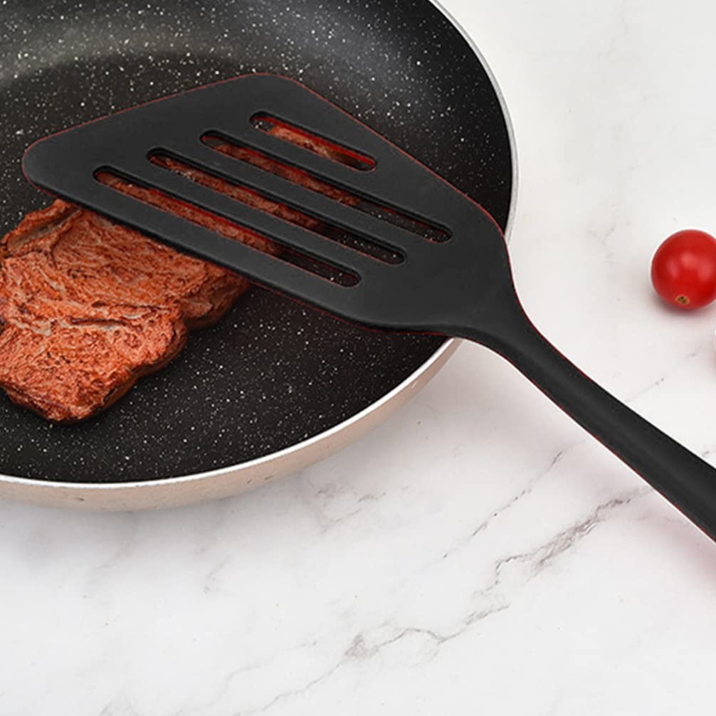 Premium Flexible Nonstick Steak Frying Spatula - Heat Resistant Scald-Proof Handle - Perfect for Woks, Grills & Kitchen Cooking Utensils - Ideal for BBQ, Stir Fry & Sautéing Dishes