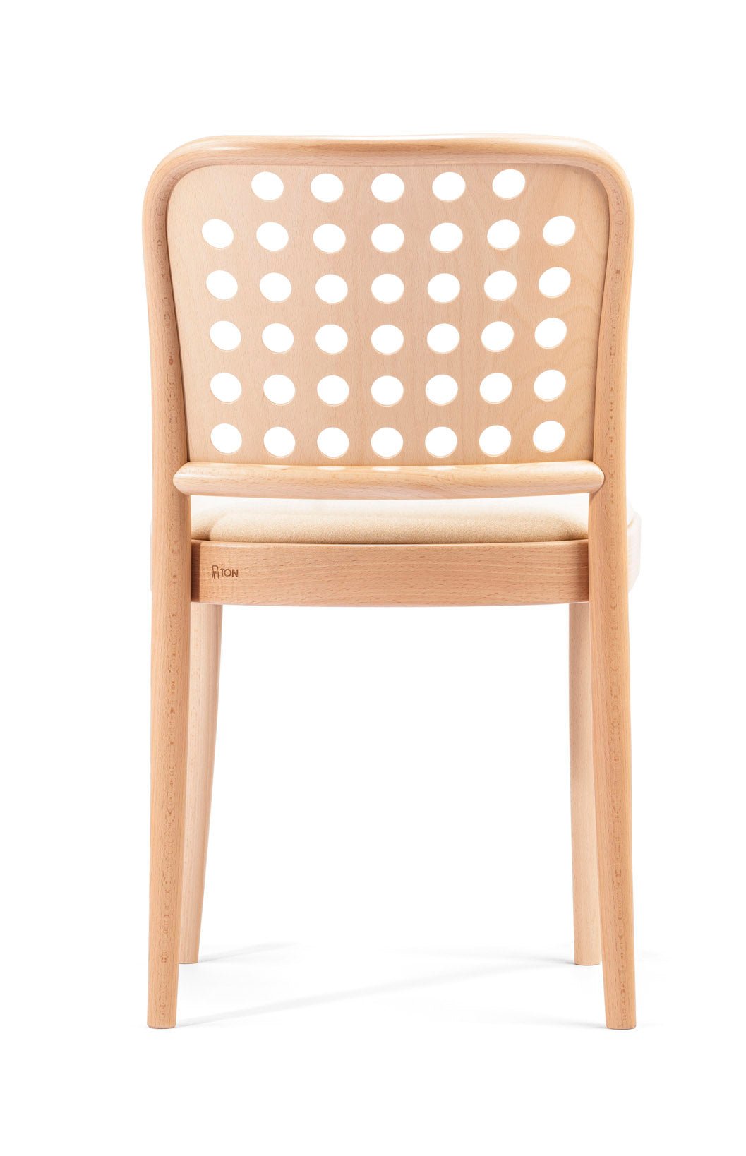 822 Bentwood Side Chair with Upholstered Seat by Ton - Modern Dining Chair for Kitchen, Restaurant & Office Use