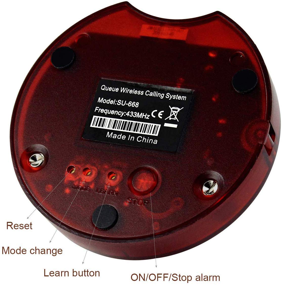 Retekess TD165 Wireless Pager System - 10 Restaurant Pagers with Call & Cancel Function, Quick Beep Alert, Lanyard Hole for Easy Carry - Ideal for Restaurants, Cafes, Retail Stores & Waiting Areas