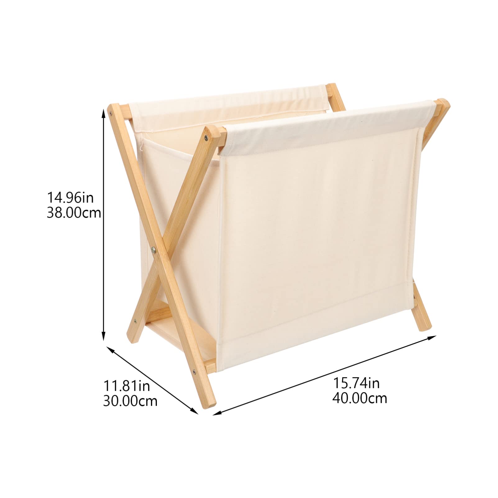 **Large Bamboo Wood Laundry Hamper Sorter Cart with Stand - Foldable X-Frame Design for Blankets, Clothes, Pillows, Towels & Baby Nursery - Perfect for Bedroom, Laundry Room & Dorm Organization**