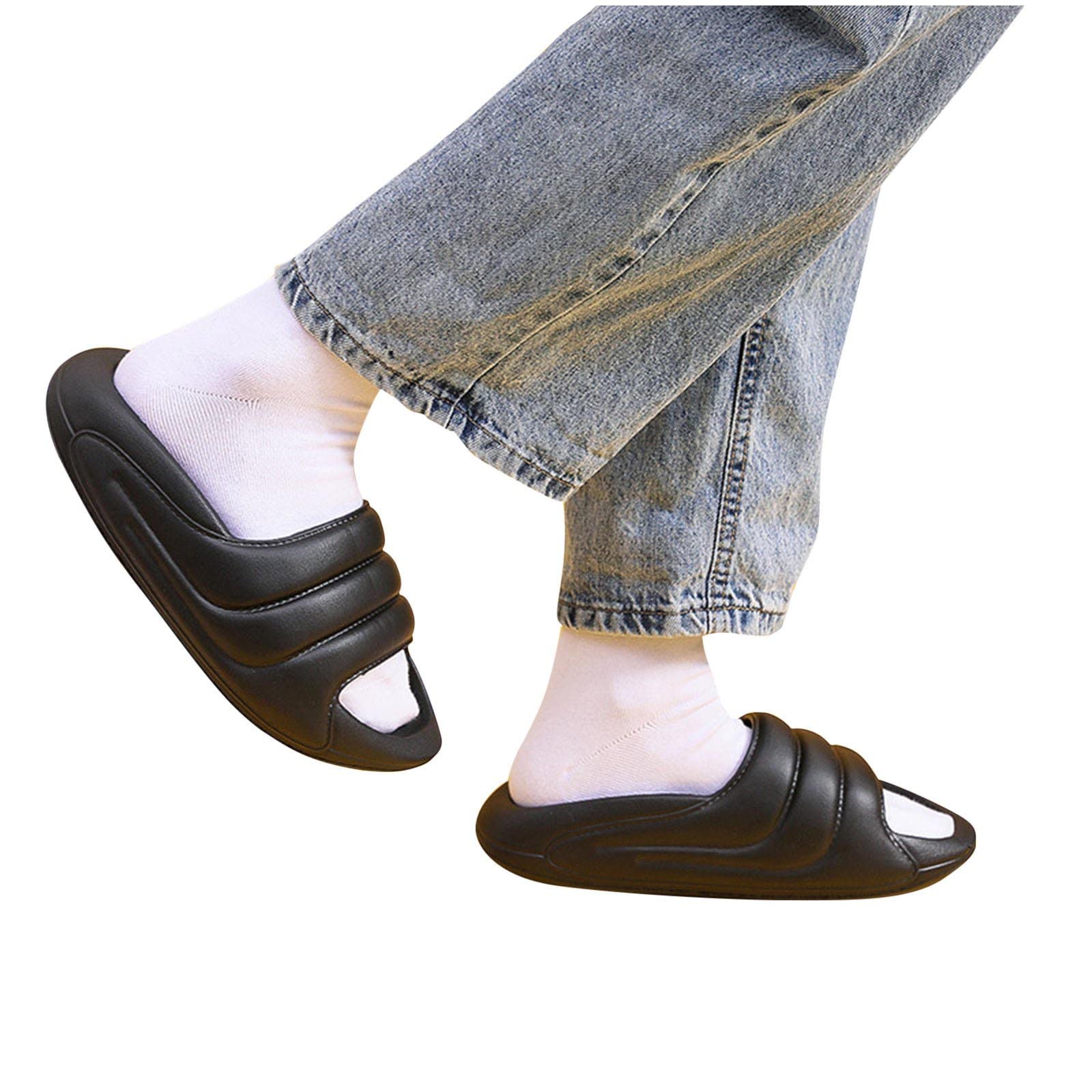2022 New Anti-Slip Cloud Sandals for Women & Men - Comfortable Couples Slides with Open Toe Design, Summer House Slippers with Platform Sole - Perfect for Home, Beach, Poolside & Indoor Relaxation