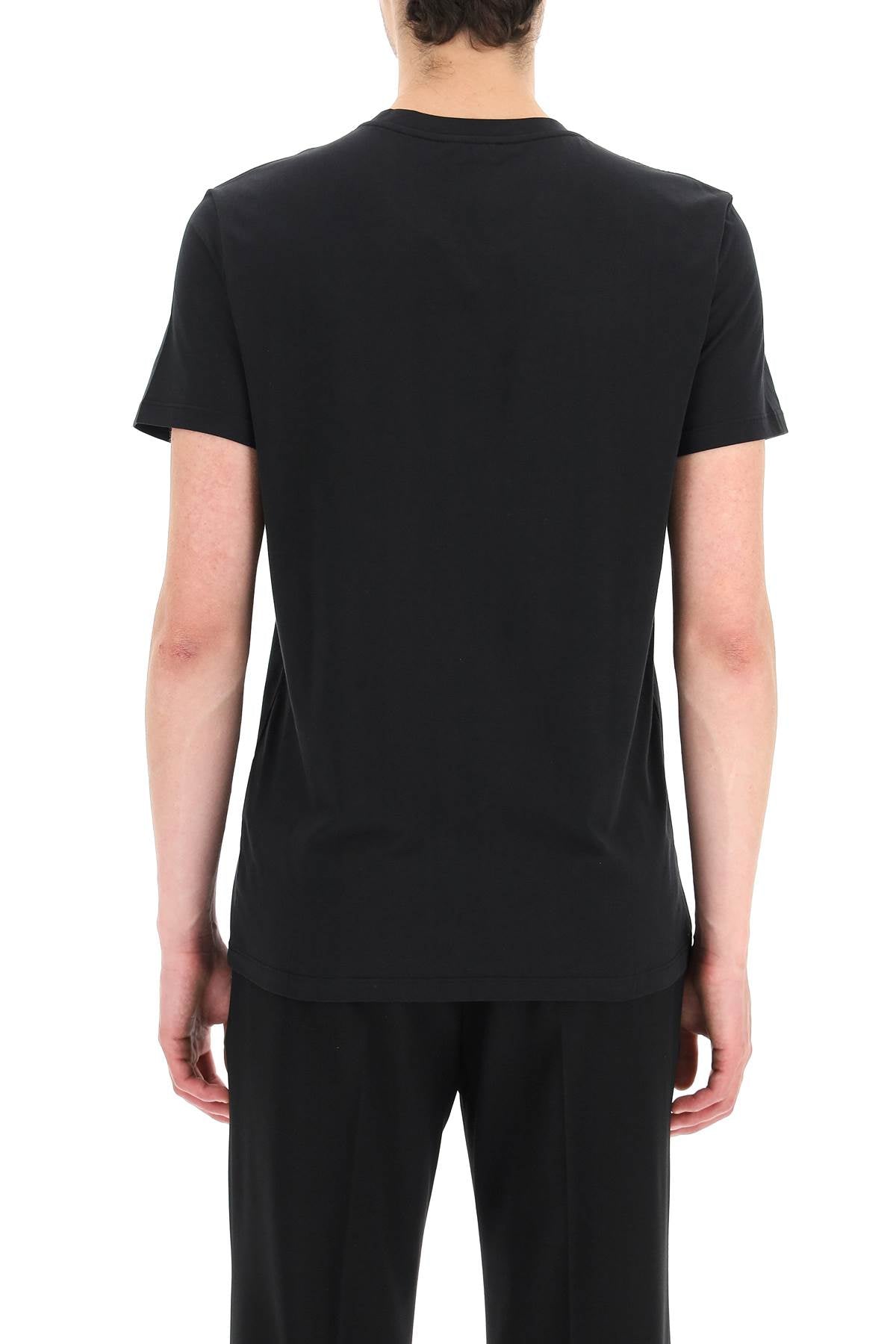 Balmain Mini Flocked Logo T-Shirt for Women - Luxury Cotton Tee with Embroidered Branding - Perfect for Casual Wear, Parties & Street Style
