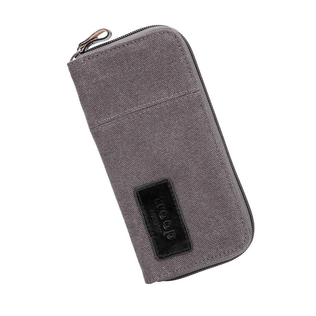 TRP0501 Troop London Canvas Zip Around Wallet for Men & Women - Stylish & Durable Travel Money Organizer for Everyday Use