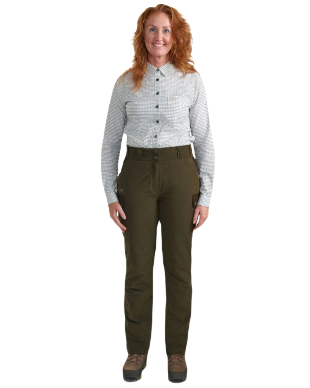 Deerhunter Women's Eagle Print Hiking Pants - Lightweight Quick-Dry Outdoor Adventure Trousers for Hiking, Camping & Travel