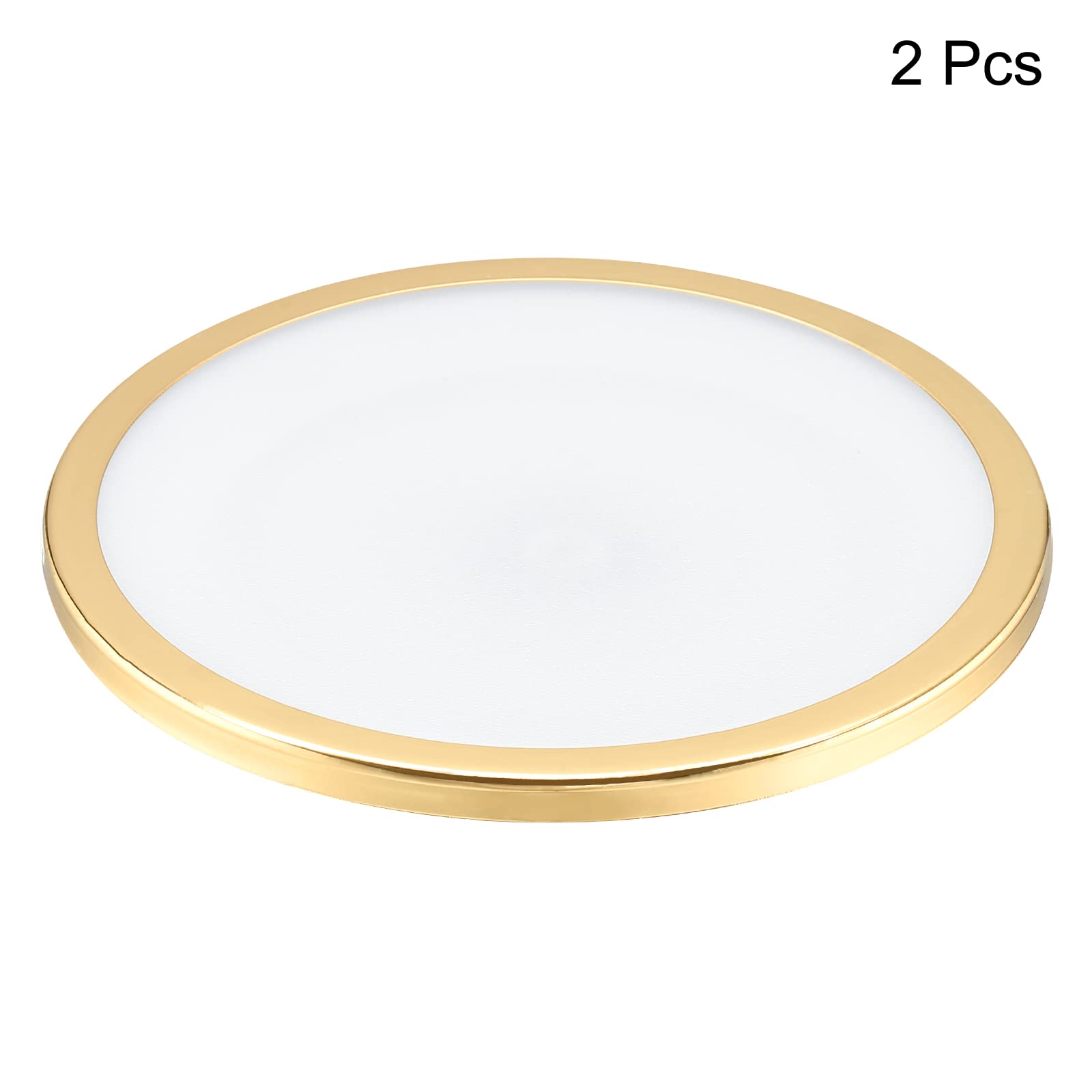 5 Inch Inner Diameter Acrylic Lampshade Diffuser - 2 Pack Dustproof Barrel Lamp Cover for Home & Office Lighting Decor