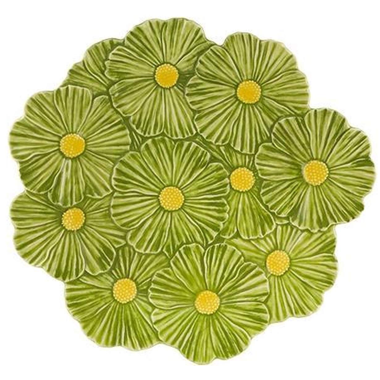 Bordallo Pinheiro Maria Flor Cosmos Charger Plate - Elegant Ceramic Dinnerware for Formal Dining & Special Occasions