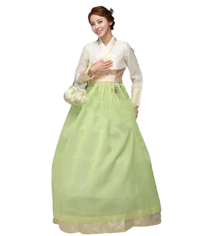 Custom Made Korean Hanbok Dress - High Waist Traditional Wedding Hanbok for Brides | Perfect for Weddings, Cultural Events & Special Occasions
