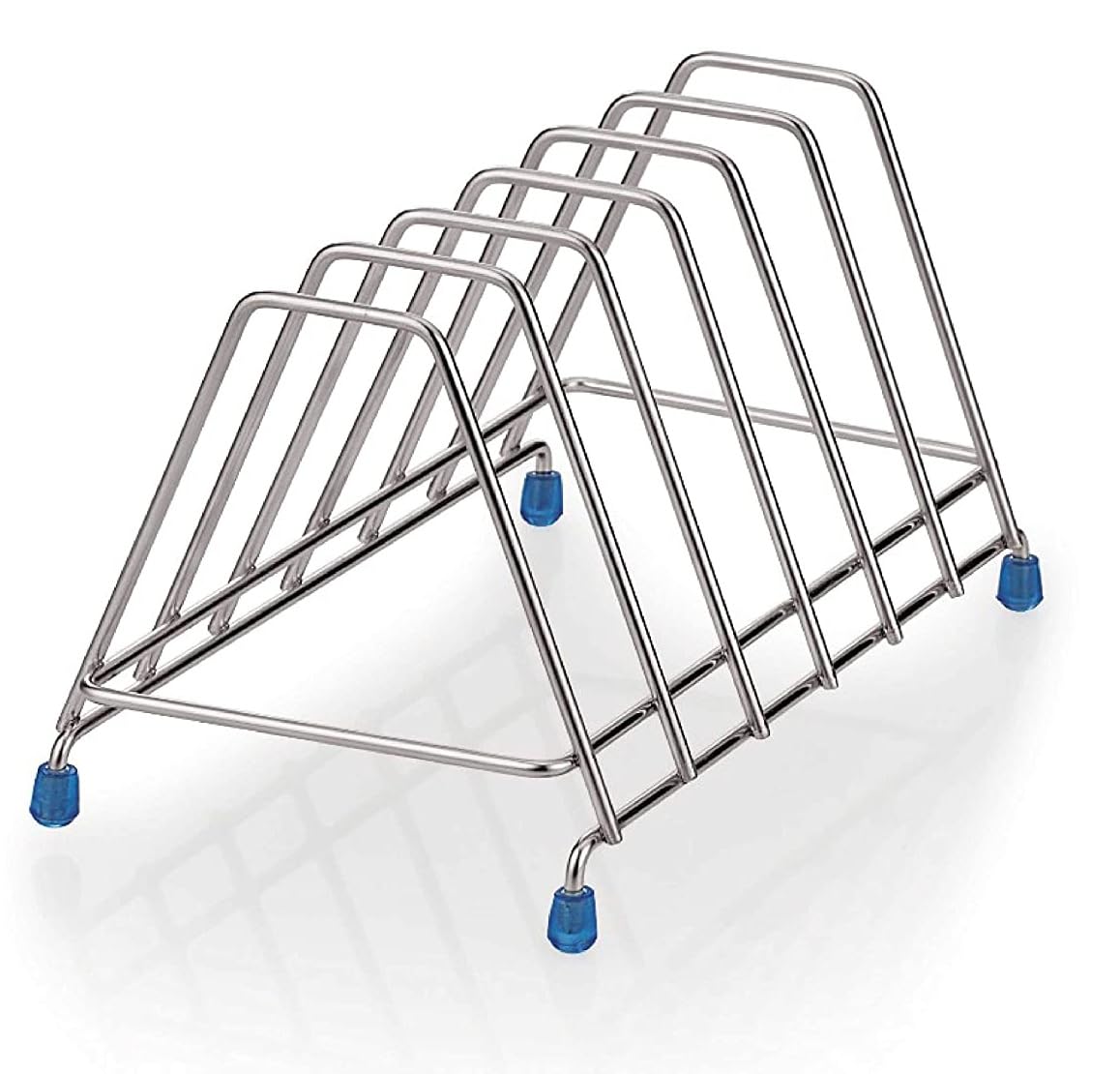 LiMETRO Stainless Steel Plate Rack - 6-Tier Kitchen Organizer for Plates, Dishes & Lids - Rustproof Utensil Holder - Perfect for Countertop Storage & Kitchen Organization (Dish Drying, Cabinet Space Saving)