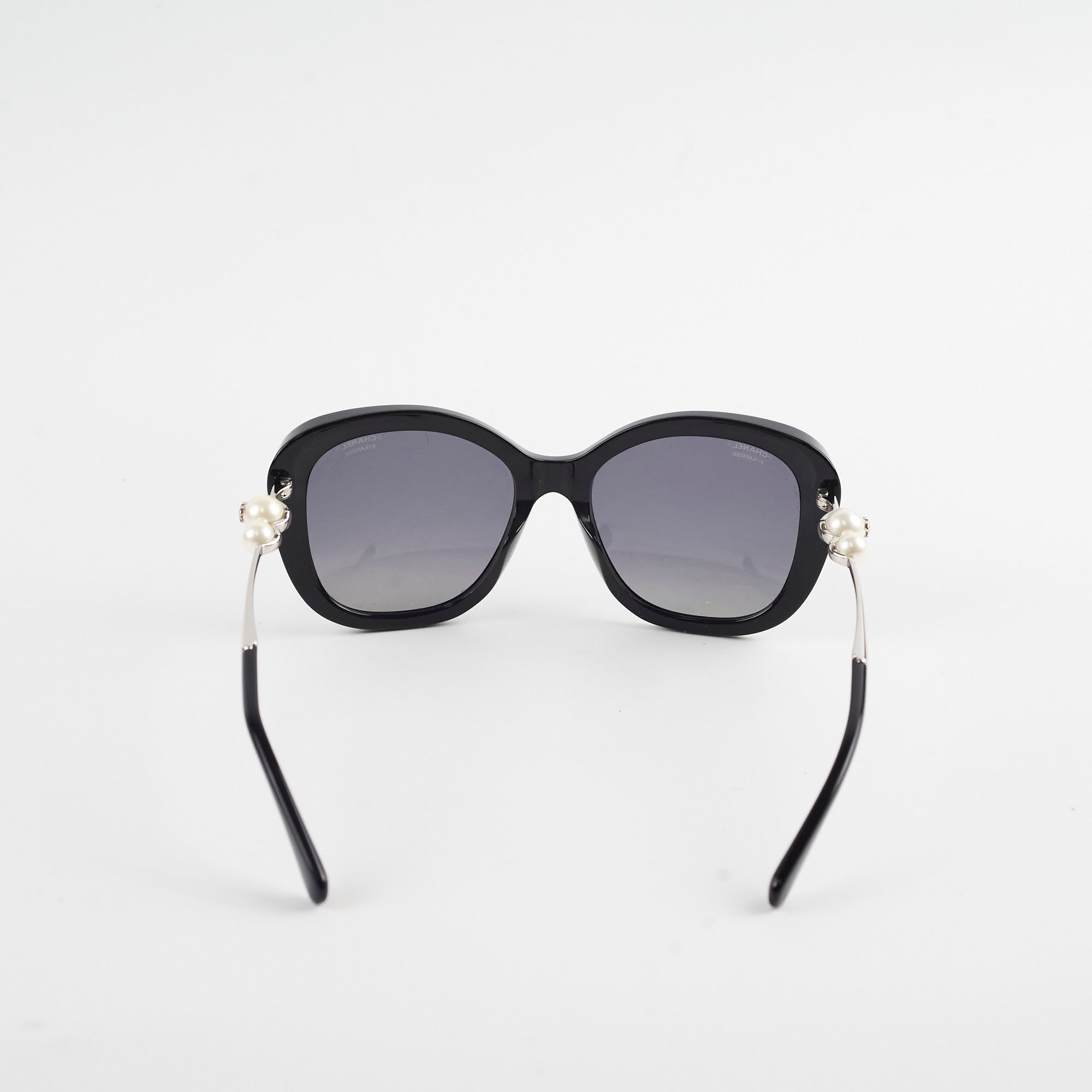 Chanel Square Sunglasses with Pearly Temple - Luxury Fashion Sunglasses for Women - Perfect for Beach, Travel & Everyday Style