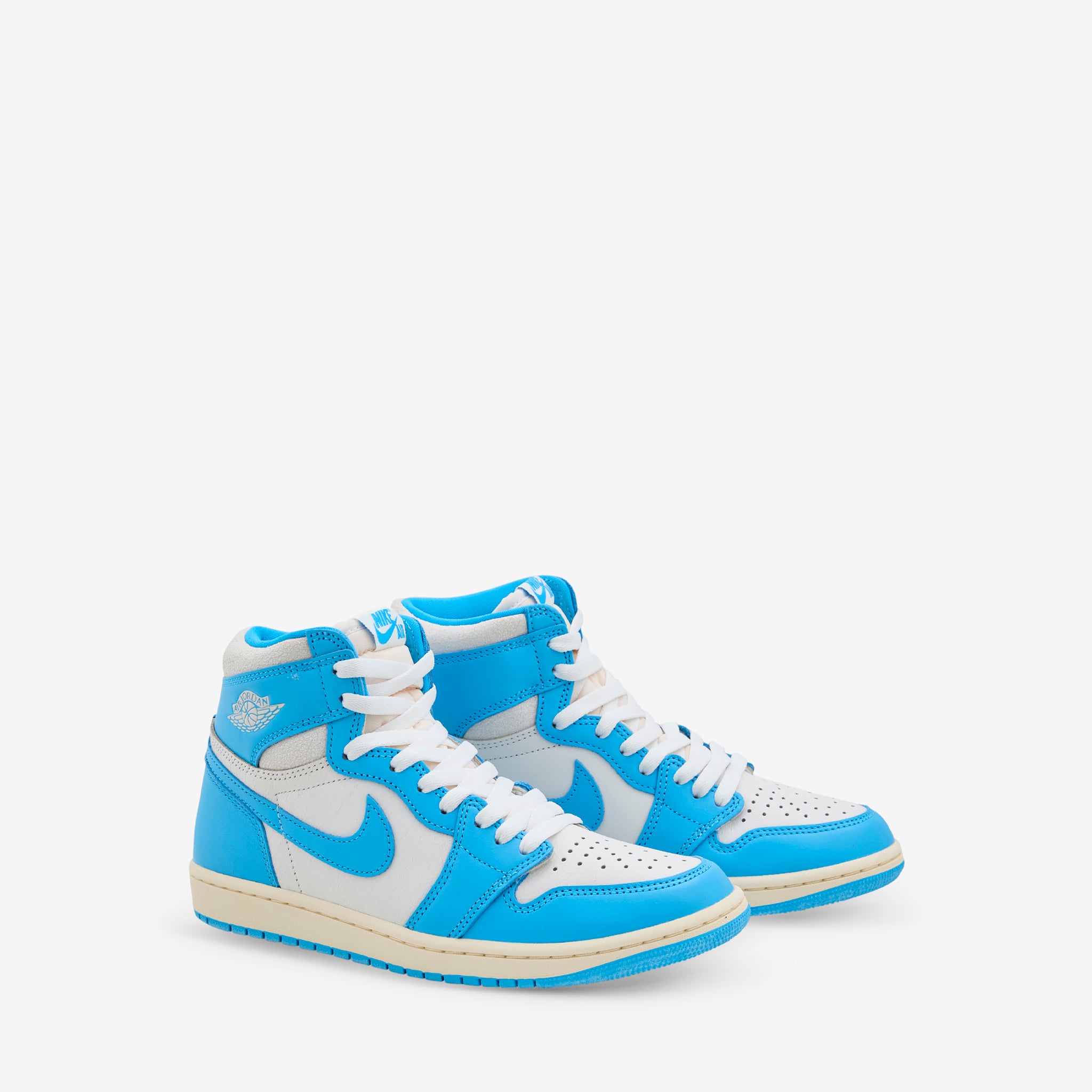 Air Jordan 1 Retro High OG 'UNC Reimagined' Dark Powder Blue & Sail - Grade School Basketball Shoes for Boys & Girls | Perfect for School, Sports & Streetwear Fashion
