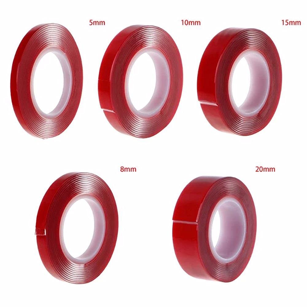 Strong Double Sided Mounting Tape - Extra Wide Nano Adhesive Tape for Walls | Clear & Traceless Removable Gel Grip Tape | Perfect for Hanging Photos, Decorations & Home Organization