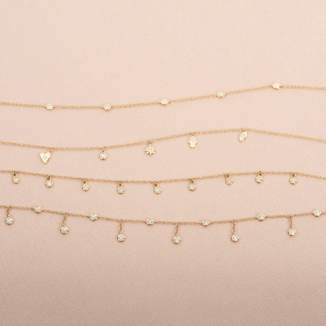 14K Gold Diamond Pendant Necklace for Women - Elegant Jewelry Gift for Birthday, Anniversary & Valentine's Day | Perfect for Layering & Everyday Wear