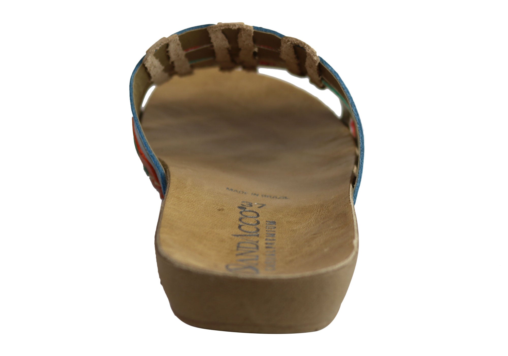 Andacco Sorrento Women's Comfort Leather Slide Sandals - Handmade in Brazil - Perfect for Beach, Vacation & Summer Outfits
