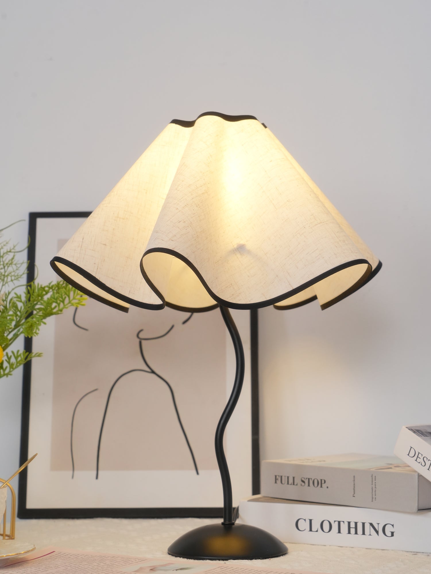 Modern Cora Table Lamp - Adjustable LED Desk Light with USB Charging Port for Bedroom, Living Room & Office - Warm White & Cool White Light Modes