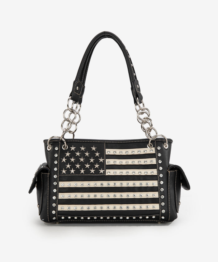Montana West American Pride Concealed Carry Satchel - Stylish & Secure Crossbody Bag for Women | Perfect for Travel, Work & Everyday Use