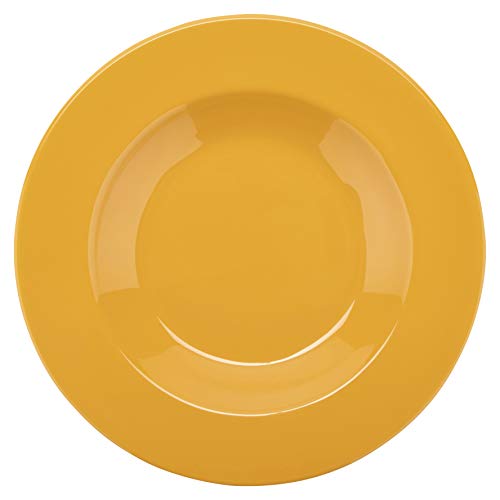 Diamond Mardi Gras Collection - 16 oz Yellow Melamine Bowls (Set of 12) | Durable & Lightweight Party Bowls for Festive Events, Picnics & Outdoor Dining