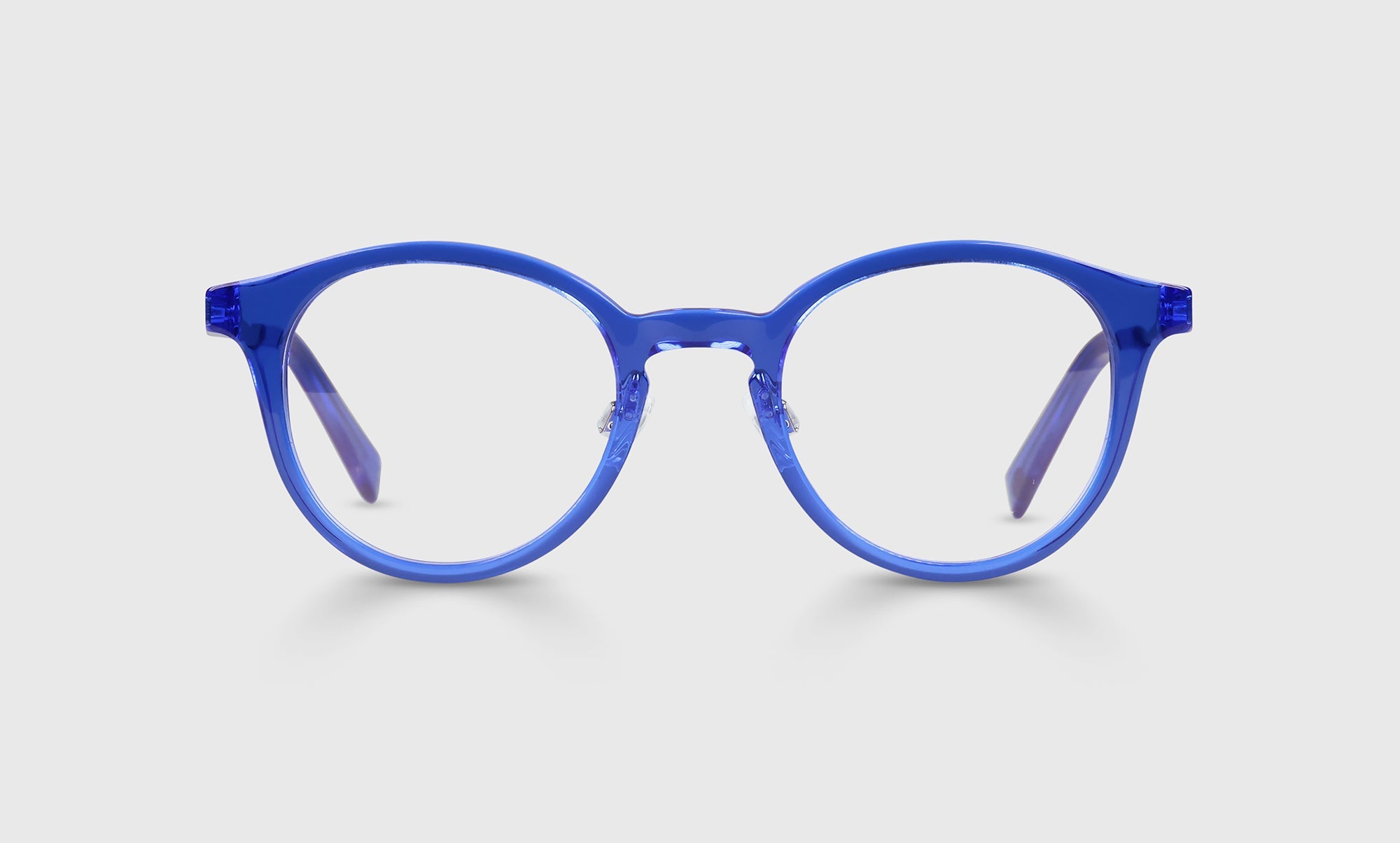 Golden Age Color 10 Cobalt Blue Crystal Reading Glasses with Silver Temples - Lightweight Eyewear for Reading, Computer Use & Daily Wear