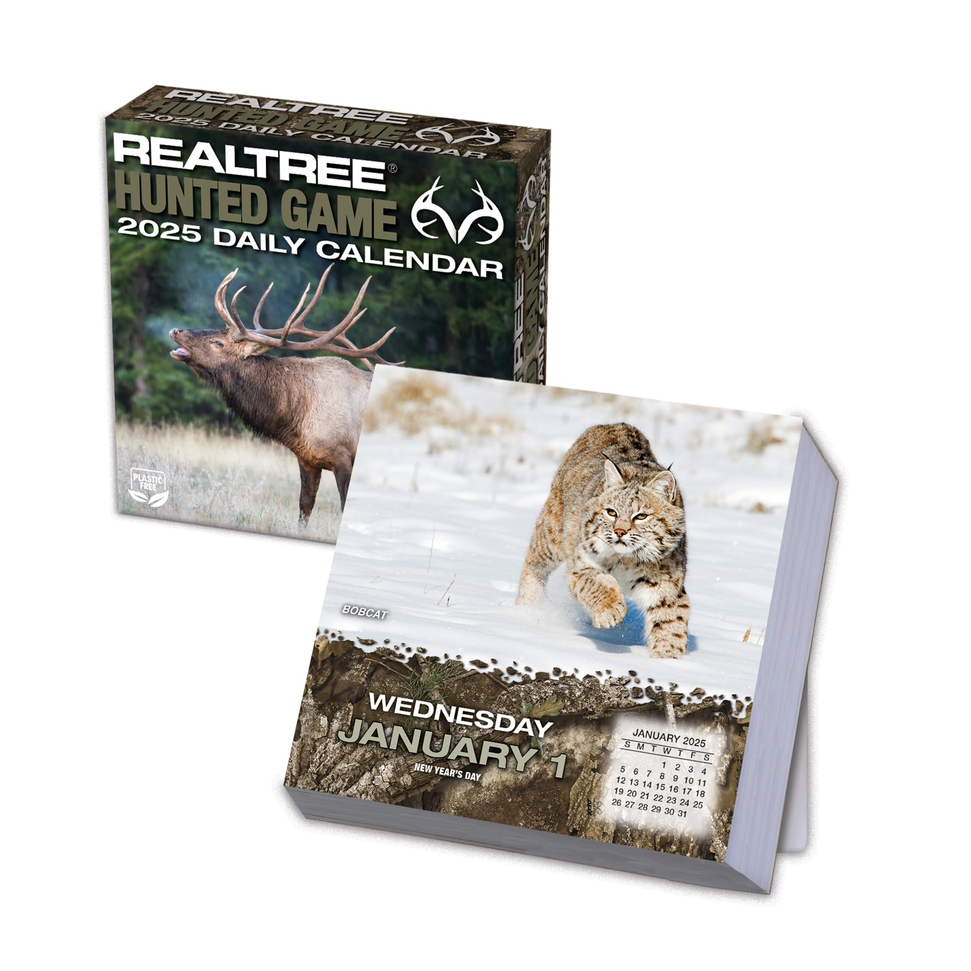 Realtree Hunted Game 2025 Wall Calendar - Hunting Theme Outdoor Sports Planner - Perfect for Hunters, Wildlife Enthusiasts & Cabin Decor (25998052013)