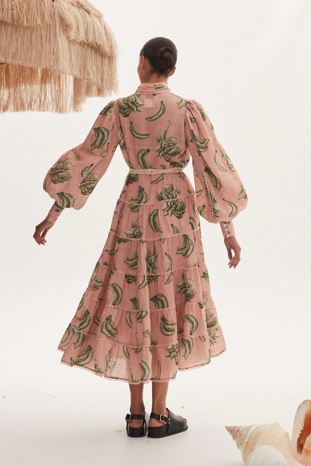 BananaRama Floral Print Midi Dress for Women - Elegant Summer Casual Dress for Parties, Dates & Office Wear