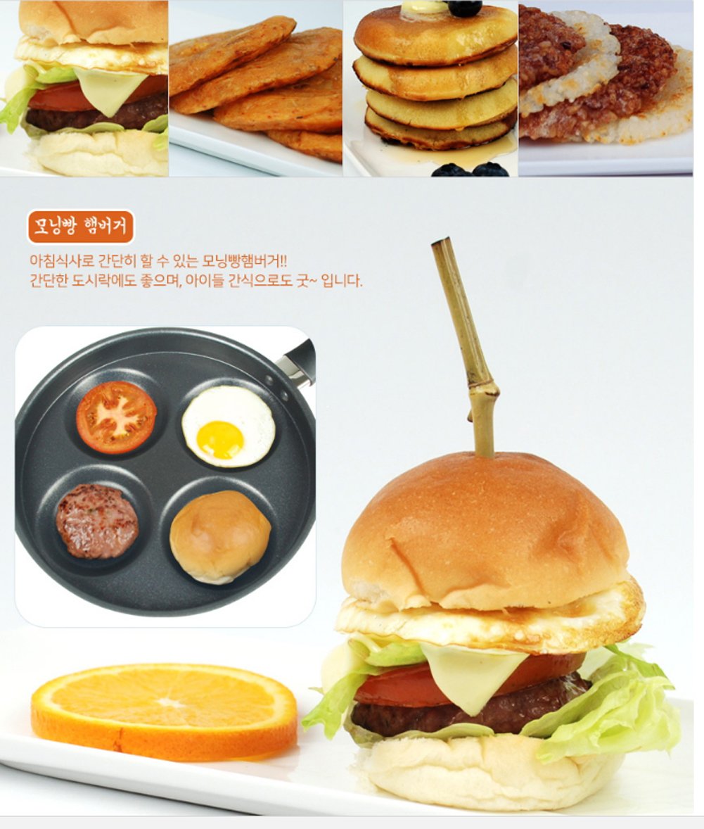 Non-Stick Egg Pan - 8 Inch Pancake & Frying Pan with Lid, Perfect for Eggs, Omelets & Breakfast Cooking - Ideal for Home Kitchen, Camping & RV Use