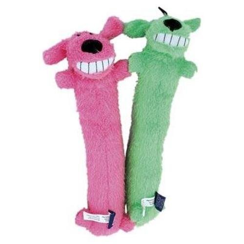 Multipet Loofa Dog Toy - 12 Inch Chew Toy for Small & Medium Dogs - Durable & Fun Plush Toy for Playtime, Training & Cuddling