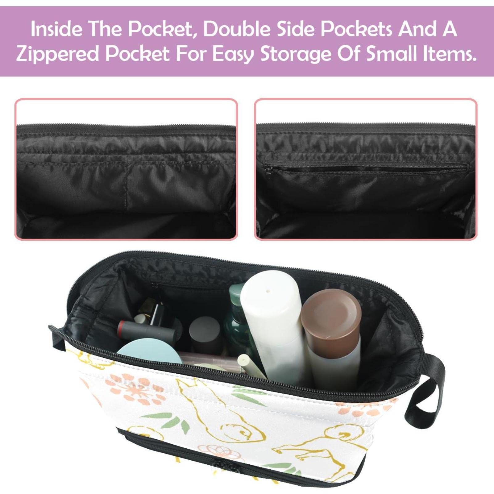 Large Makeup Bag for Women - Travel Cosmetic Organizer with Shiba Inu Dog Design, Waterproof Toiletry Pouch | Perfect for Vacation, Gym, Business Trips & Daily Essentials Storage