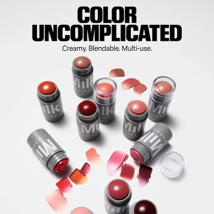 MILK MAKEUP Creamy Lip + Cheek Stick - Multi-Use Blush & Lip Tint for Natural Flush - Perfect for On-The-Go Touch Ups & Everyday Glow