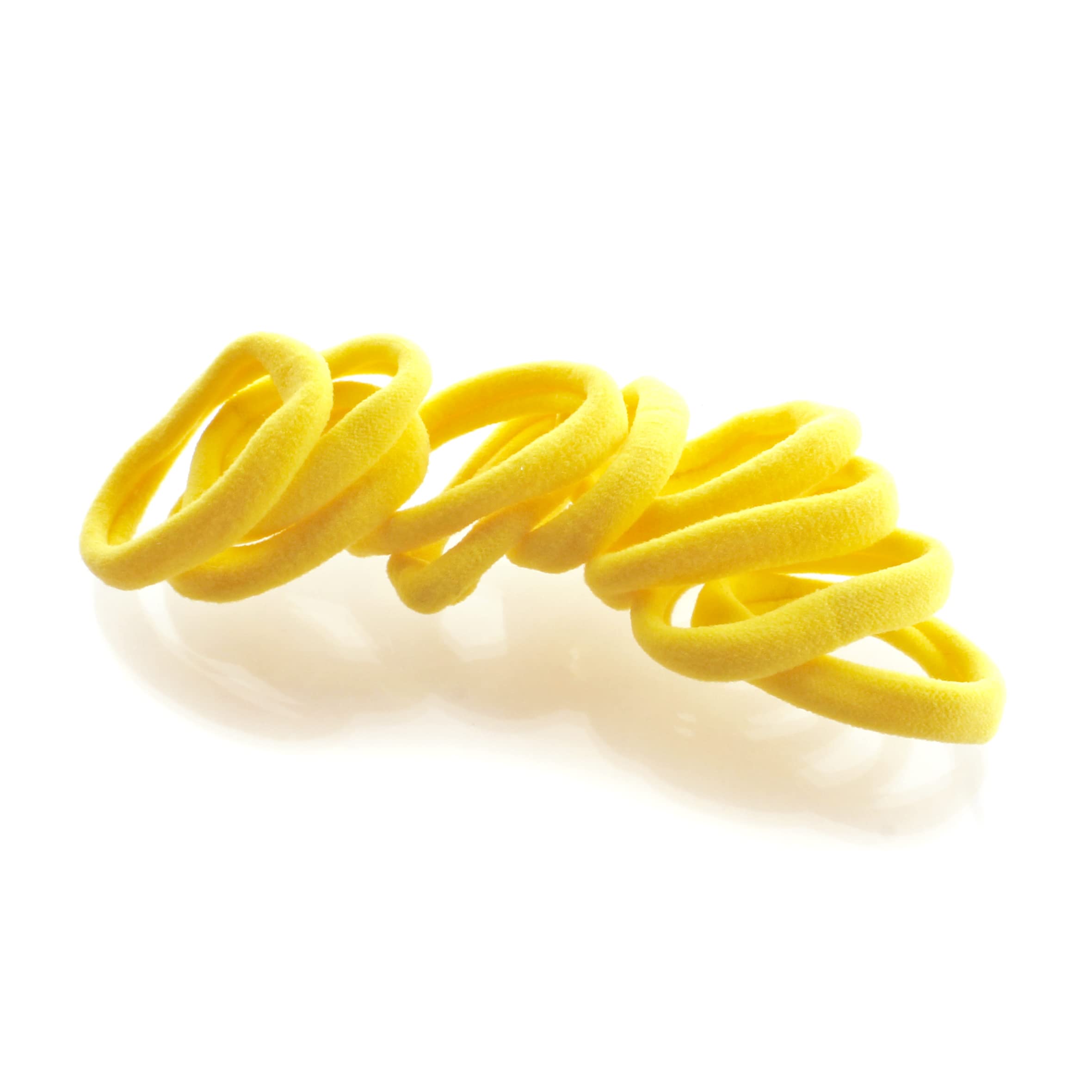 **Premium Seamless Hair Bands for Girls – My Lello Small Ponytail Holders (20pcs, Lemon) – Perfect for School, Sports & Everyday Styling**