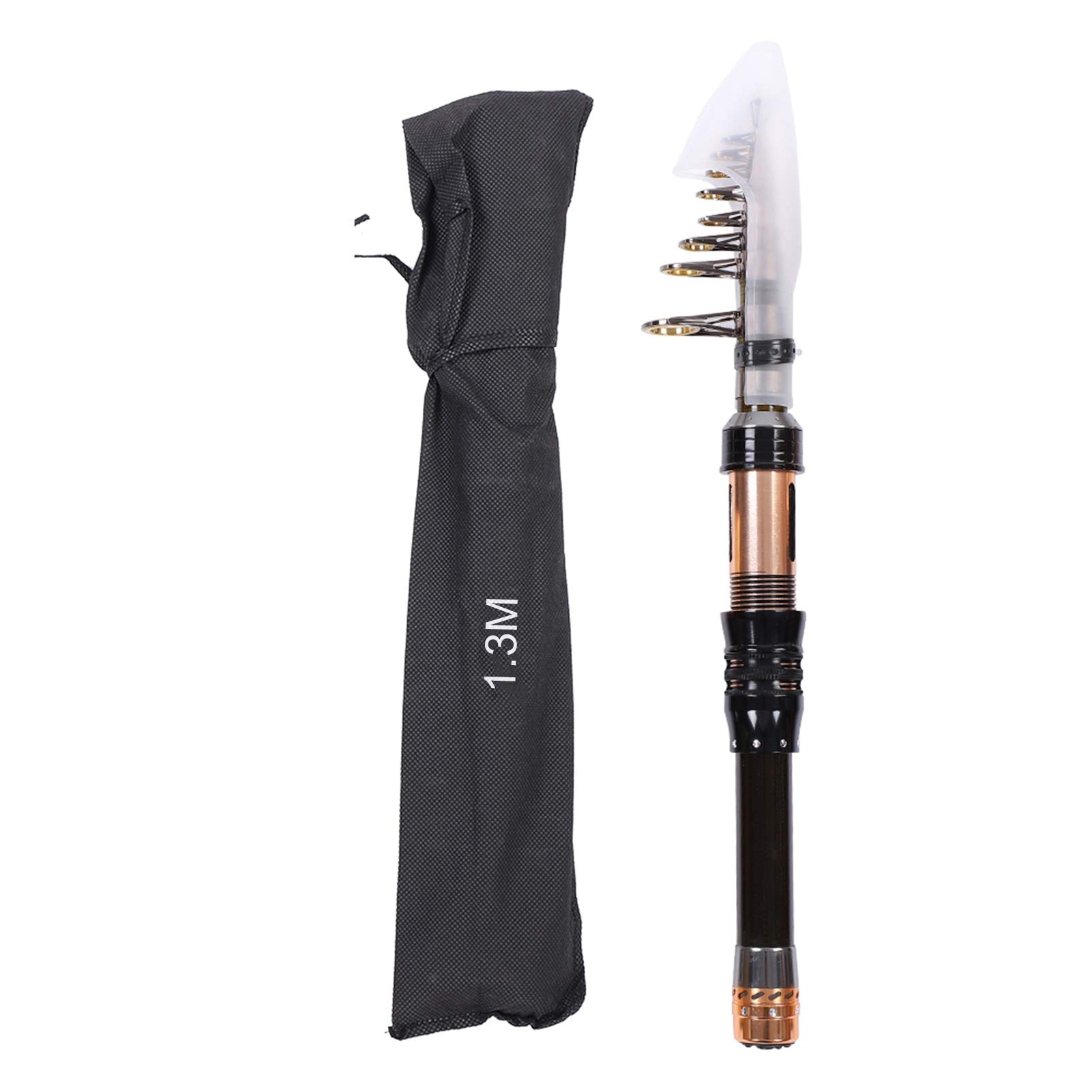 Cyrank Portable Telescopic Fishing Rod - Compact Travel Fishing Pole with Storage Bag for Ice Fishing, Sea Fishing & Spinning | Perfect for Camping, Hiking & Outdoor Adventures